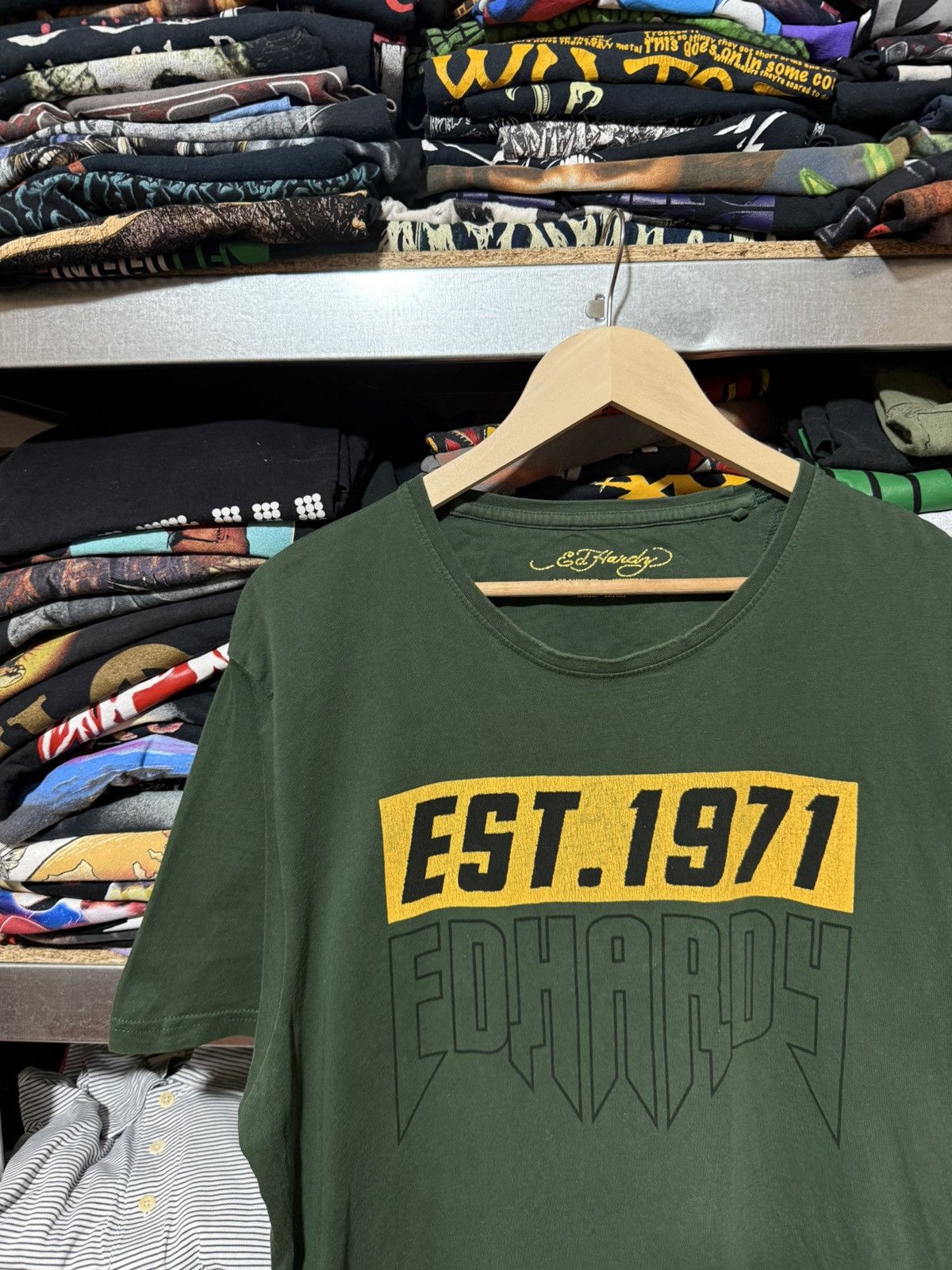 Christian Audigier × Ed Hardy Ed Hardy by christian audiger Rock Logo T-Shirt Y2K Hype Size US XL / EU 56 / 4 - 3 Thumbnail
