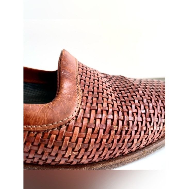 Vintage Vintage Joan & David Woven Leather Loafers Italy 9.5 Huarach Size US 8.5 / IT 38.5 - 3 Thumbnail