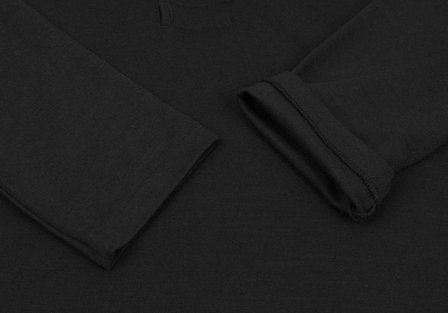 Yohji Yamamoto Yohji Yamamoto Wool Rayon Henley Dress Black M Size US M / EU 48-50 / 2 - 8 Thumbnail