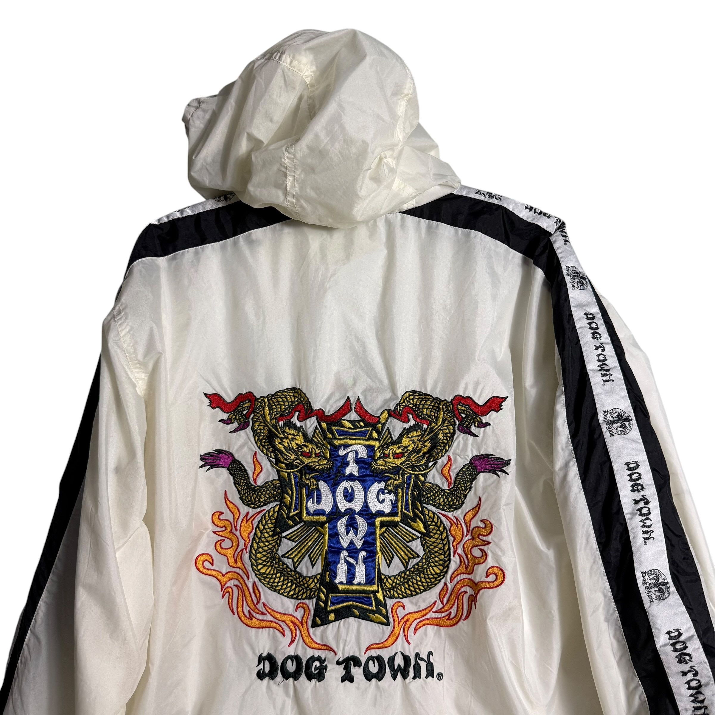 Dogtown 🔥RARE🔥Vintage Dogtown Side Tape Hoodie Jacket Size US XL / EU 56 / 4 - 2 Thumbnail