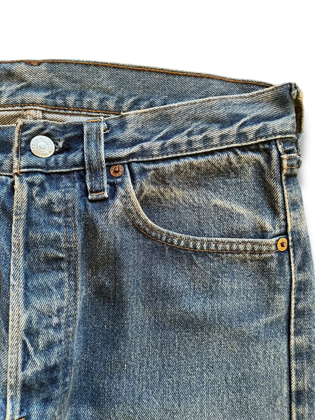 Levi's Vintage 70s Levis 501 Selvedge 524 Loose Jean Shorts Jorts Size US 29 - 7 Thumbnail
