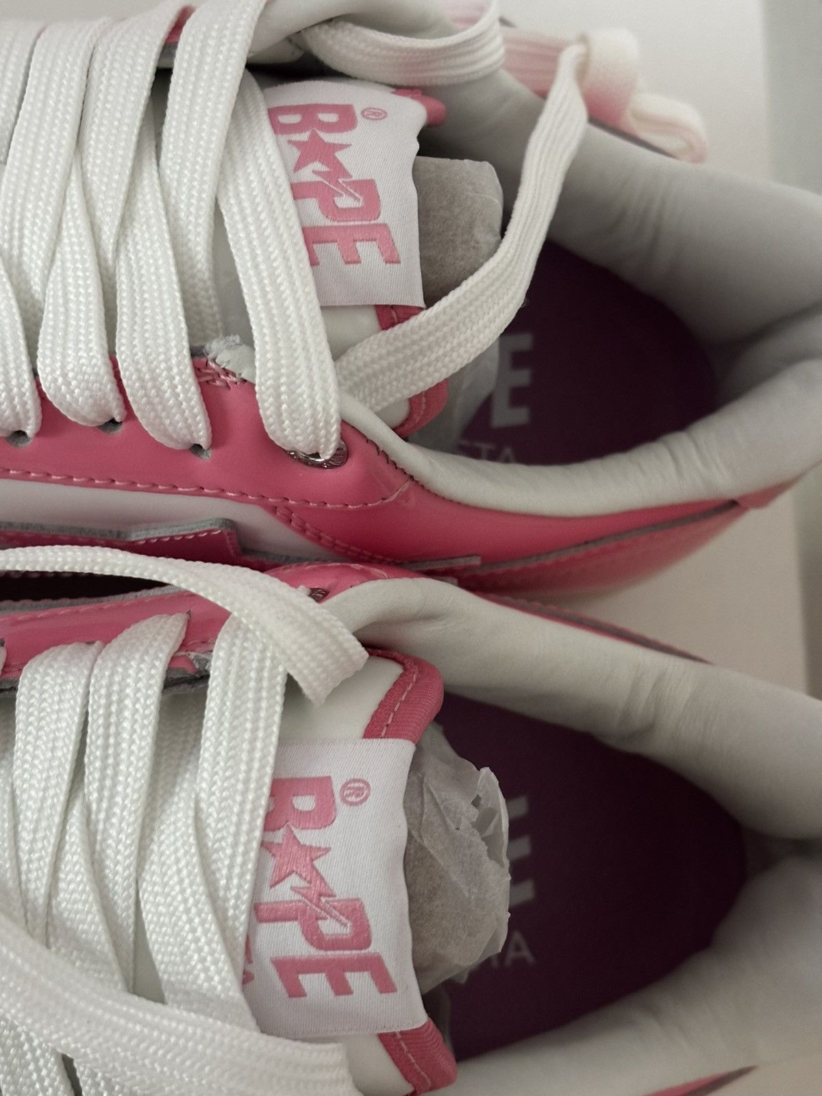 Bape Authentic ape bape bape sta #5 pink 10 new bapesta Size US 10 / EU 43 - 5 Thumbnail