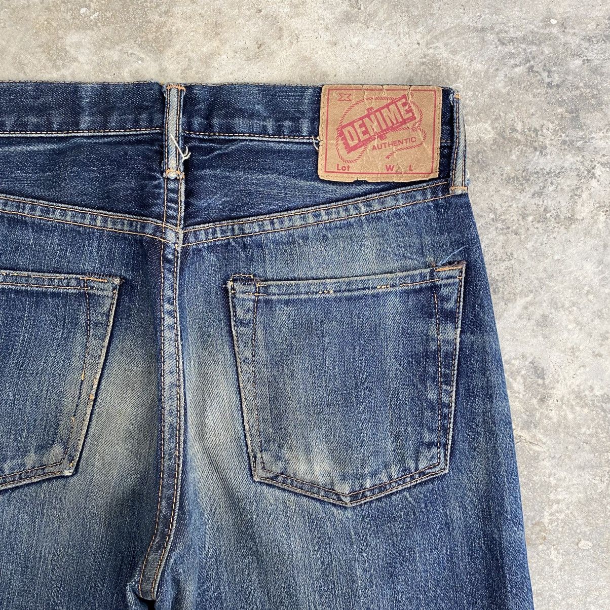 Denime Vintage Denime Japan Faded Blue Distressed Selvedge Jeans Size US 29 - 13 Thumbnail