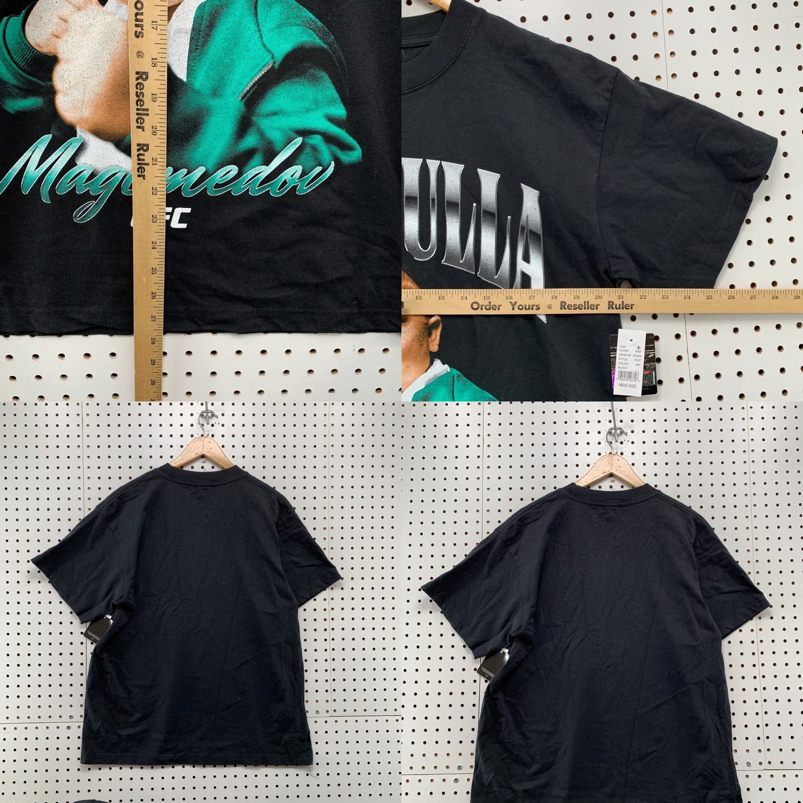 UFC UFC Hasbulla Shirt Mens Medium Black Short Sleeve Magomedov NWT Size US M / EU 48-50 / 2 - 9 Thumbnail