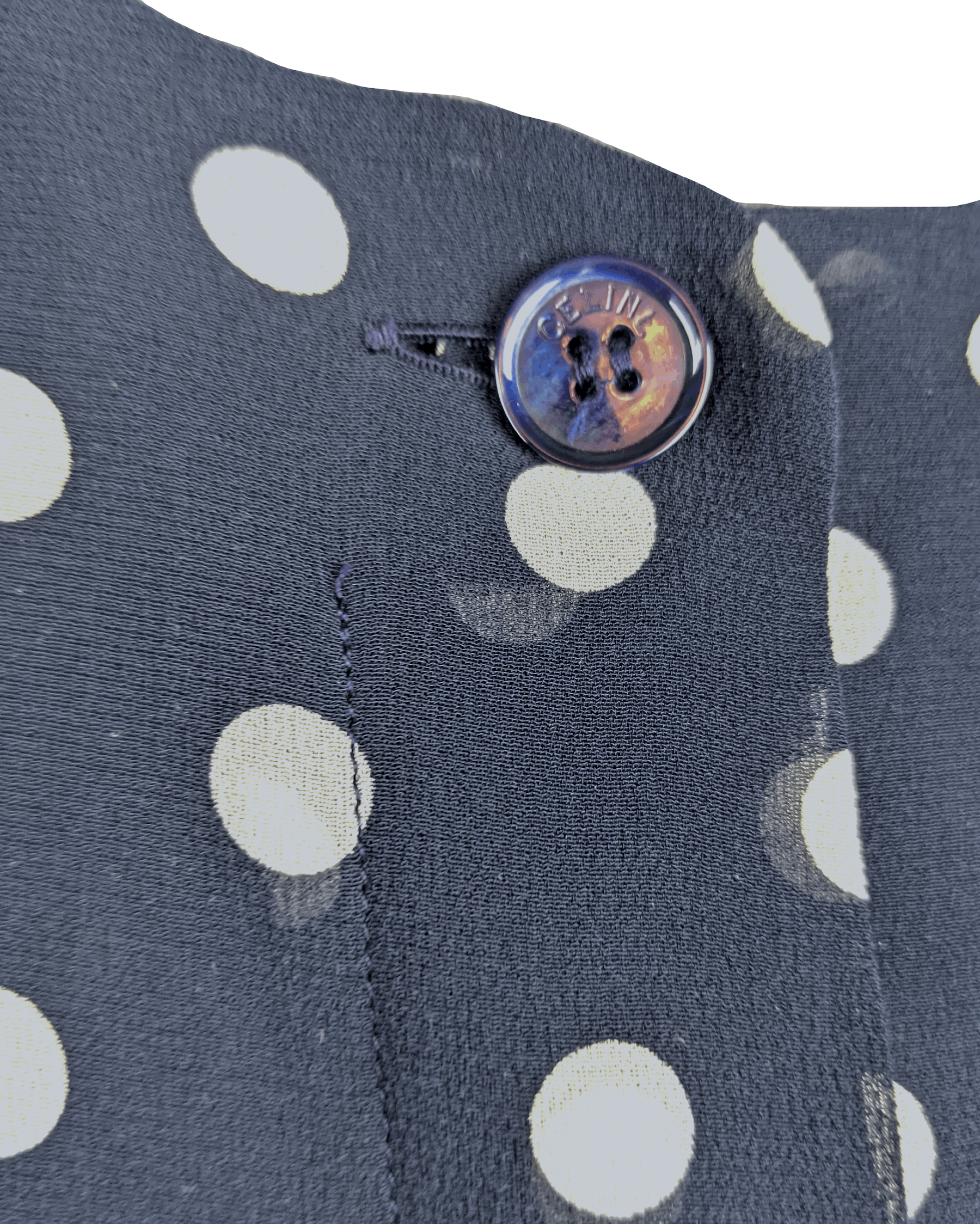 Celine 1990’s Celine Polka Dot Blouse Size ONE SIZE - 5 Thumbnail