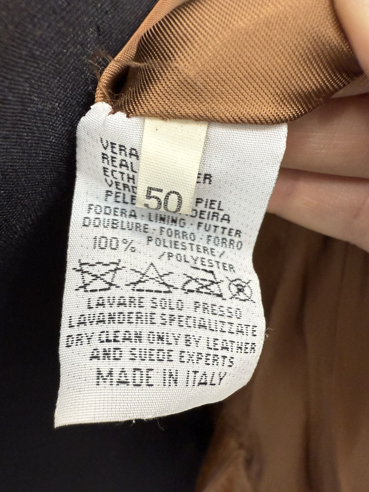 Vintage Vintage Italian Lampo Fiocchi Genuine Leather Jacket Size US M / EU 48-50 / 2 - 9 Thumbnail
