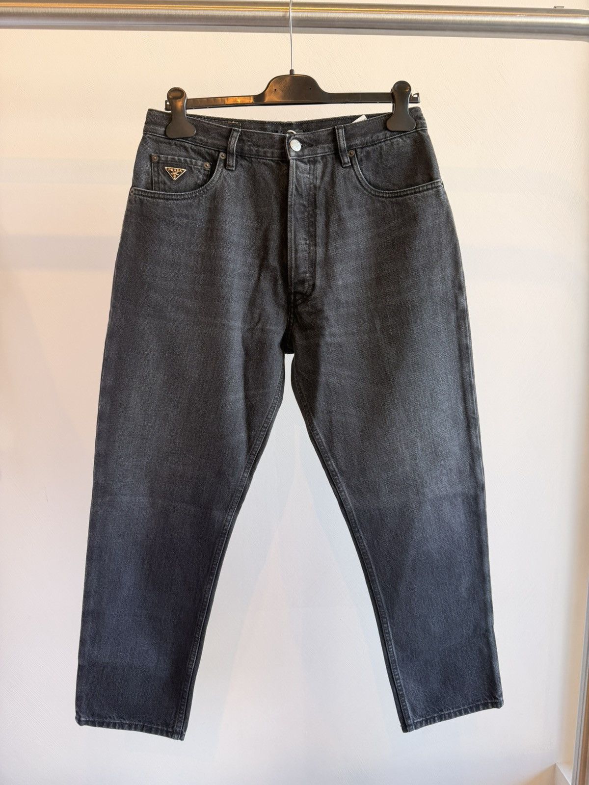 Prada Prada Five-pocket Denim Jeans Enamel Triangle Logo Size 31 Size US 31 - 1 Thumbnail