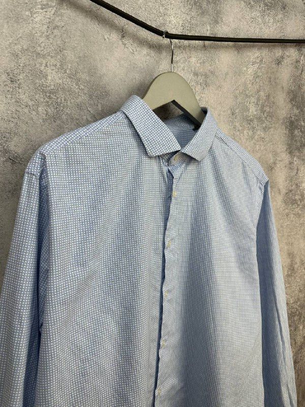 Pal Zileri Pal Zileri Luxury Cotton Poplin Micro Geometric Shirt Size US XXL / EU 58 / 5 - 3 Thumbnail