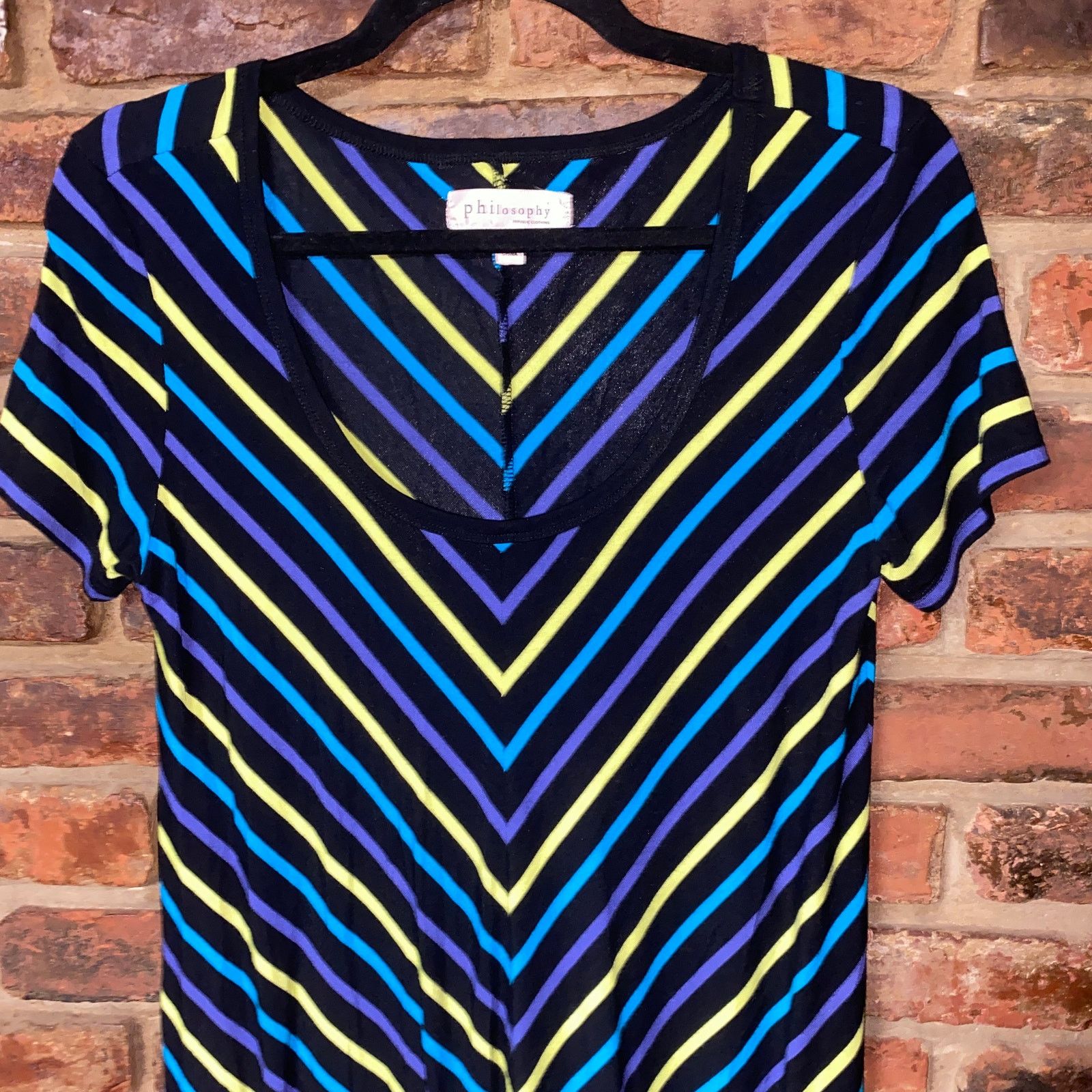 Other Philosophy Striped Short Sleeve Mini Dress Size Small Size S / US 4 / IT 40 - 2 Thumbnail