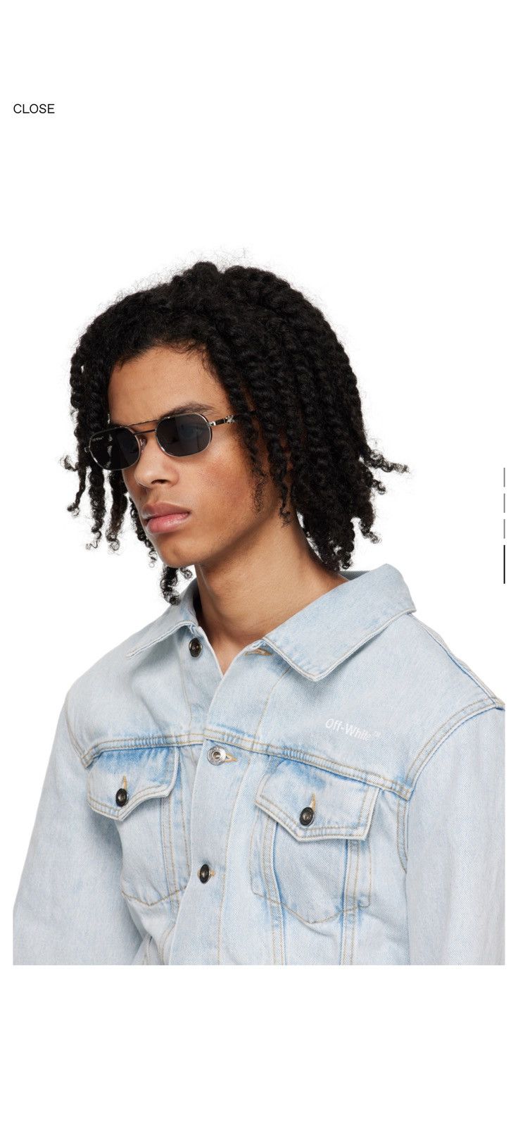 Off-White Off-White Silver Baltimore Glasses Size ONE SIZE - 3 Thumbnail