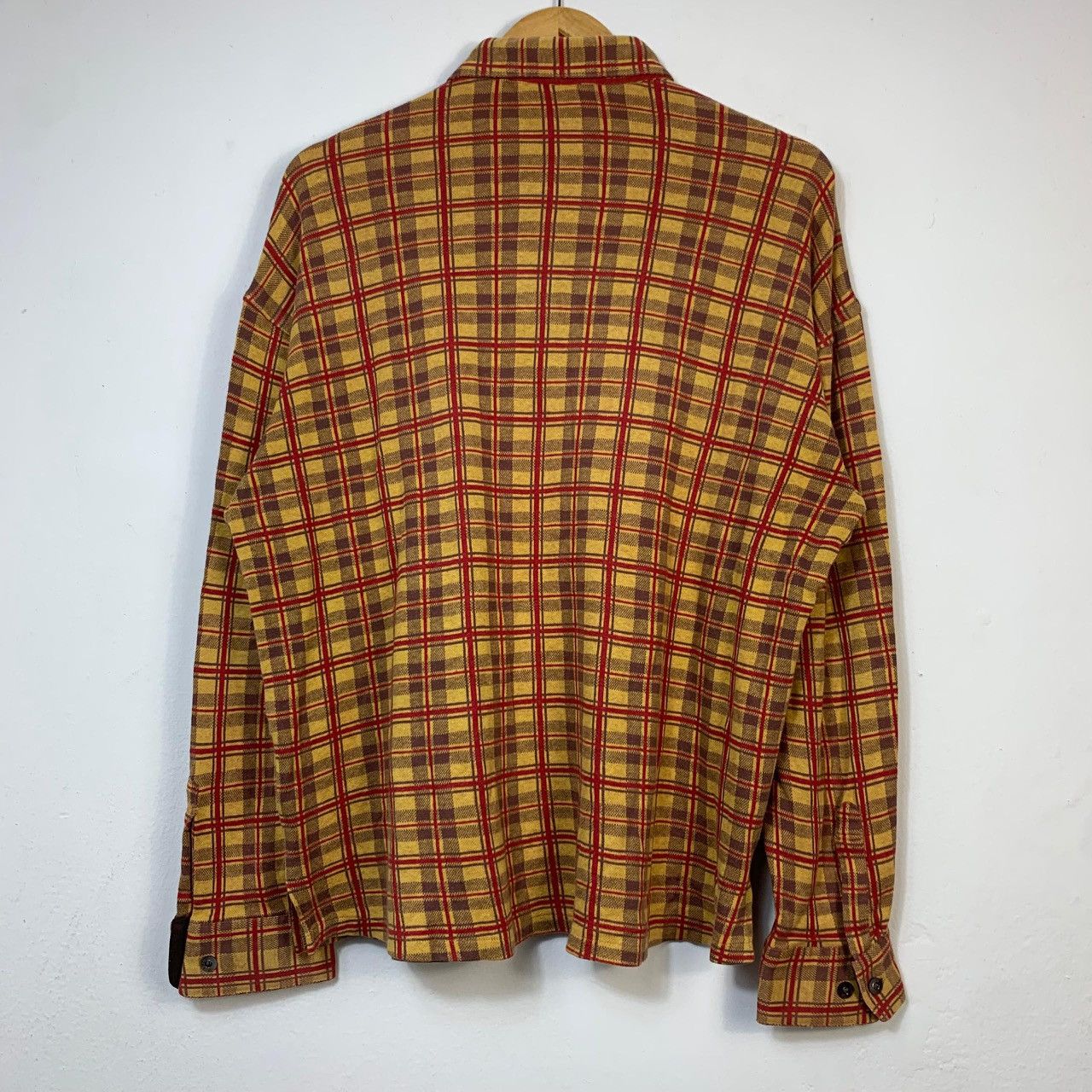 Yves Saint Laurent VTG YSL Yves Saint Laurent Check Flannel Shirt Long Sleeve Size US L / EU 52-54 / 3 - 2 Thumbnail
