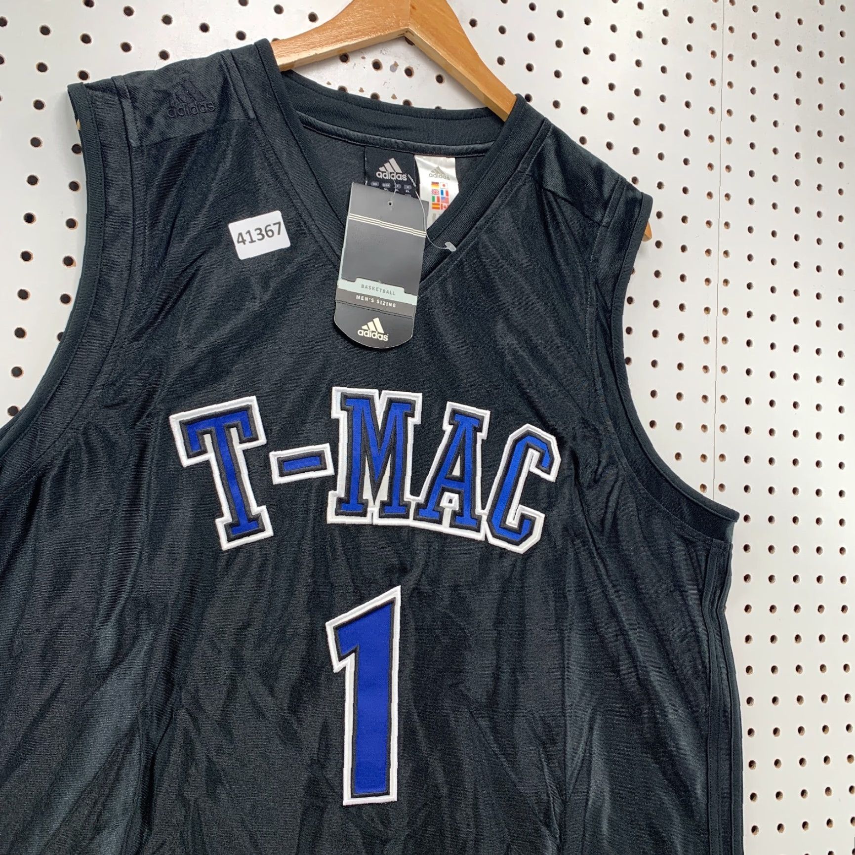 Adidas Vintage Adidas Tracy McGrady Jersey Men's XL Black Satin Embroidered 90s Activewear Size US XL / EU 56 / 4 - 7 Thumbnail