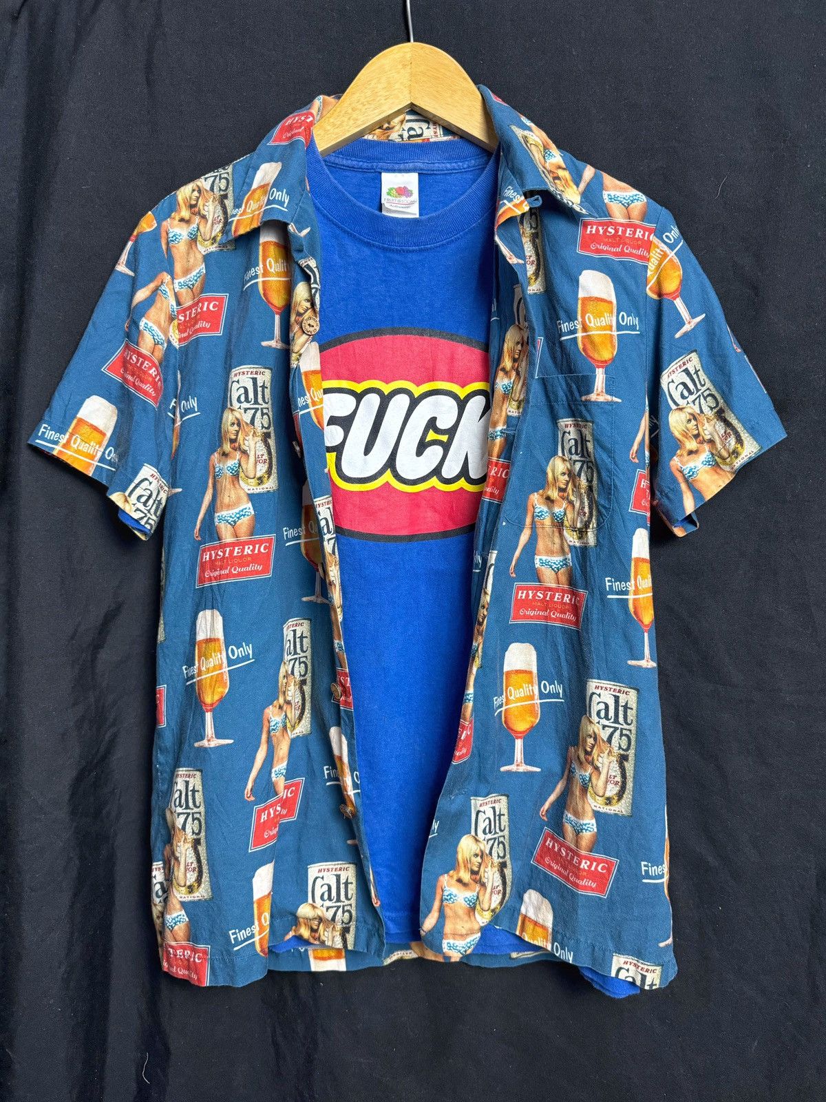 Hysteric Glamour × Japanese Brand Hysteric Glamour Malt Liquor Button Shirt Size US M / EU 48-50 / 2 - 1 Thumbnail