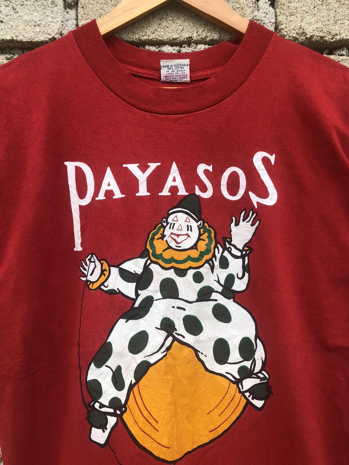 Vintage RARE Vintage Payasos Clown Ciggarate Promo Tee Size US L / EU 52-54 / 3 - 4 Thumbnail