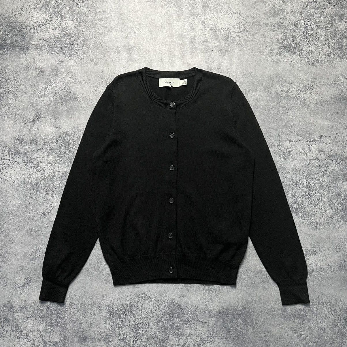 Coach Coach Black Cardigan Sweater Streetwear Luxury Designer Size XXS / US 00 / IT 34 - 1 Thumbnail