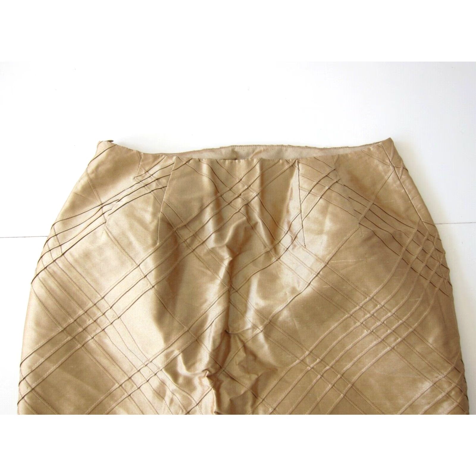 Talbots Talbots Skirt 6P 100% Silk Brown Knee Length Pencil Office Women Petite Brown Stitched Straight 6P Mens? Size 28" / US 6 / IT 42 - 5 Thumbnail