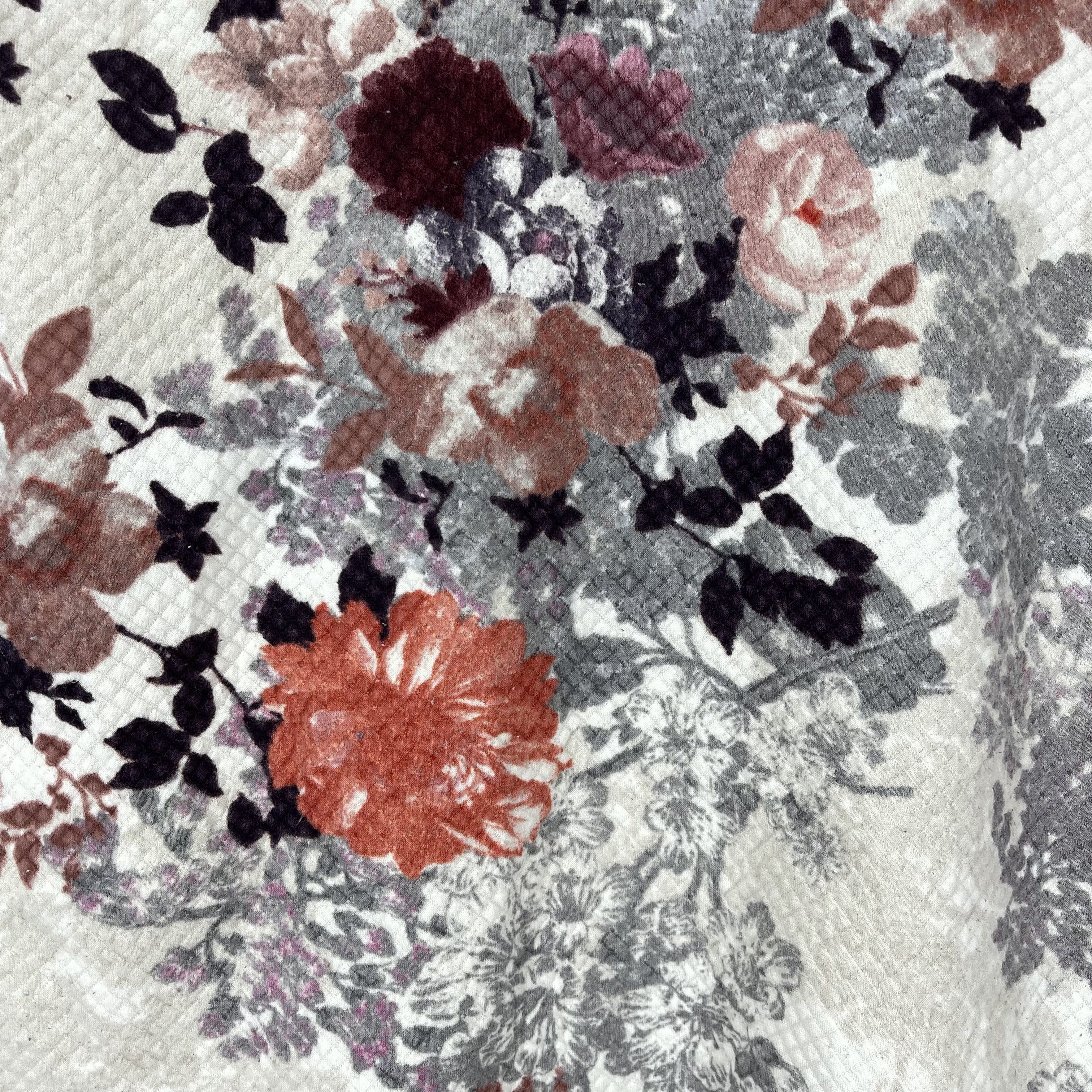 H&M H&M Flower Design Quilted Sweatshirt #1339/AU Size US L / EU 52-54 / 3 - 8 Thumbnail