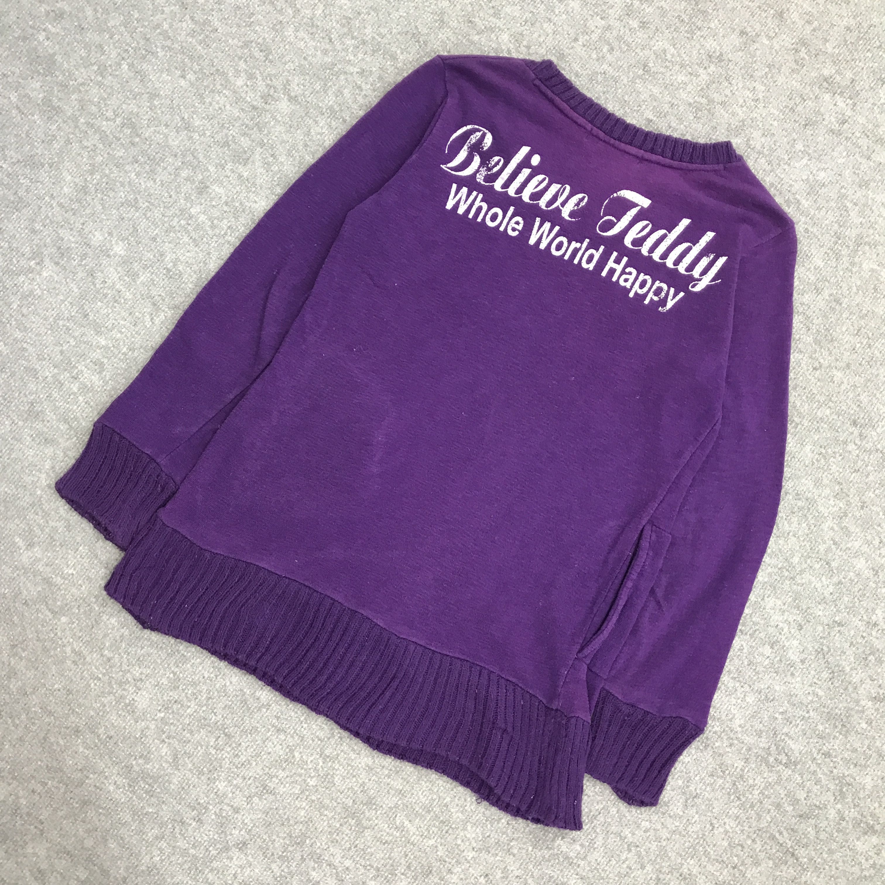 Japanese Brand BELIVE TEDDY WHOLE BEAR DESIGN SWEATSHIRTS Size S / US 4 / IT 40 - 5 Thumbnail