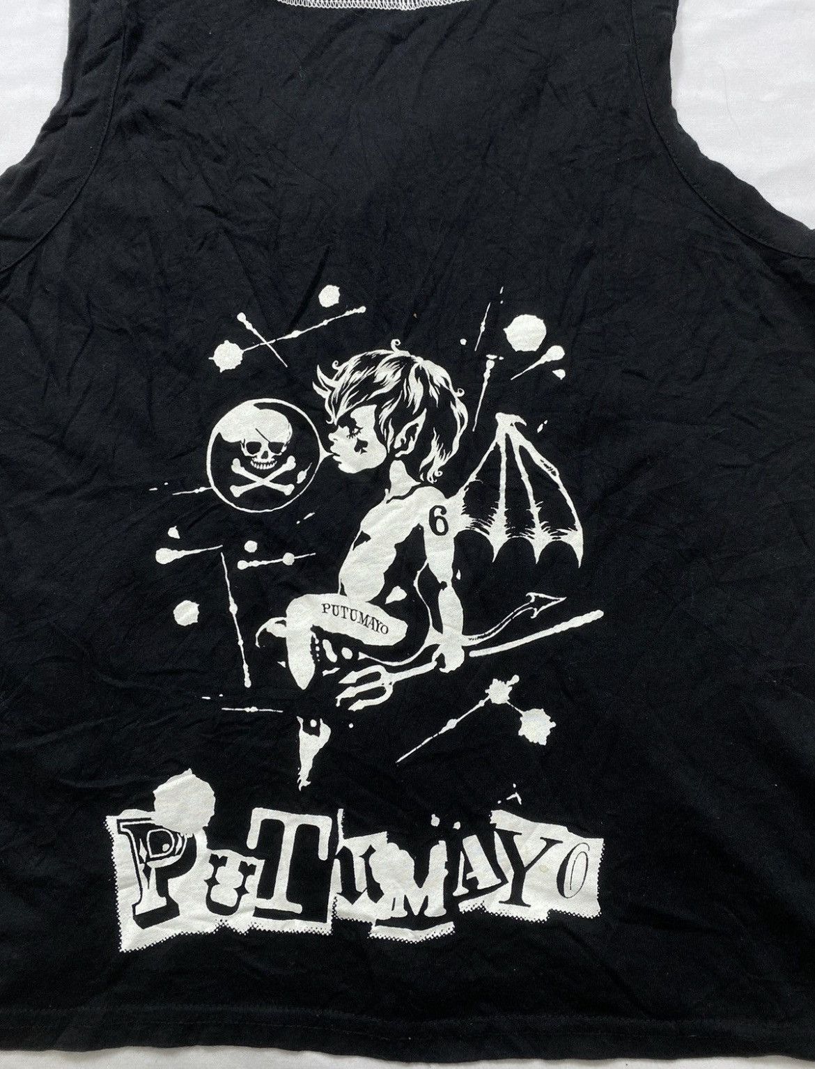 Japanese Brand Gothic skull Putumayo fur hoodie shortsleeve ifsix lgb style Size US S / EU 44-46 / 1 - 5 Thumbnail