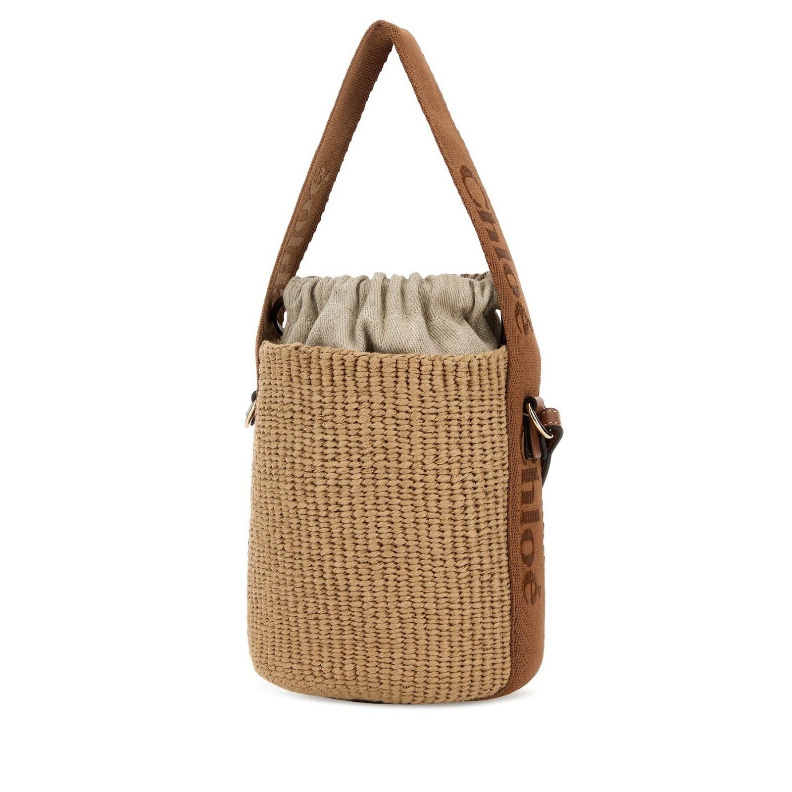 Chloe Chloe Beige Raffia Top Handle Bucket Bag New & Authentic Size ONE SIZE - 2 Thumbnail