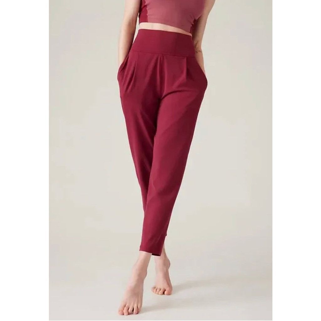 Athleta New Athleta Elation Yoga Burgundy Pants Women’s Size Medium Size 30" / US 8 / IT 44 - 1 Thumbnail