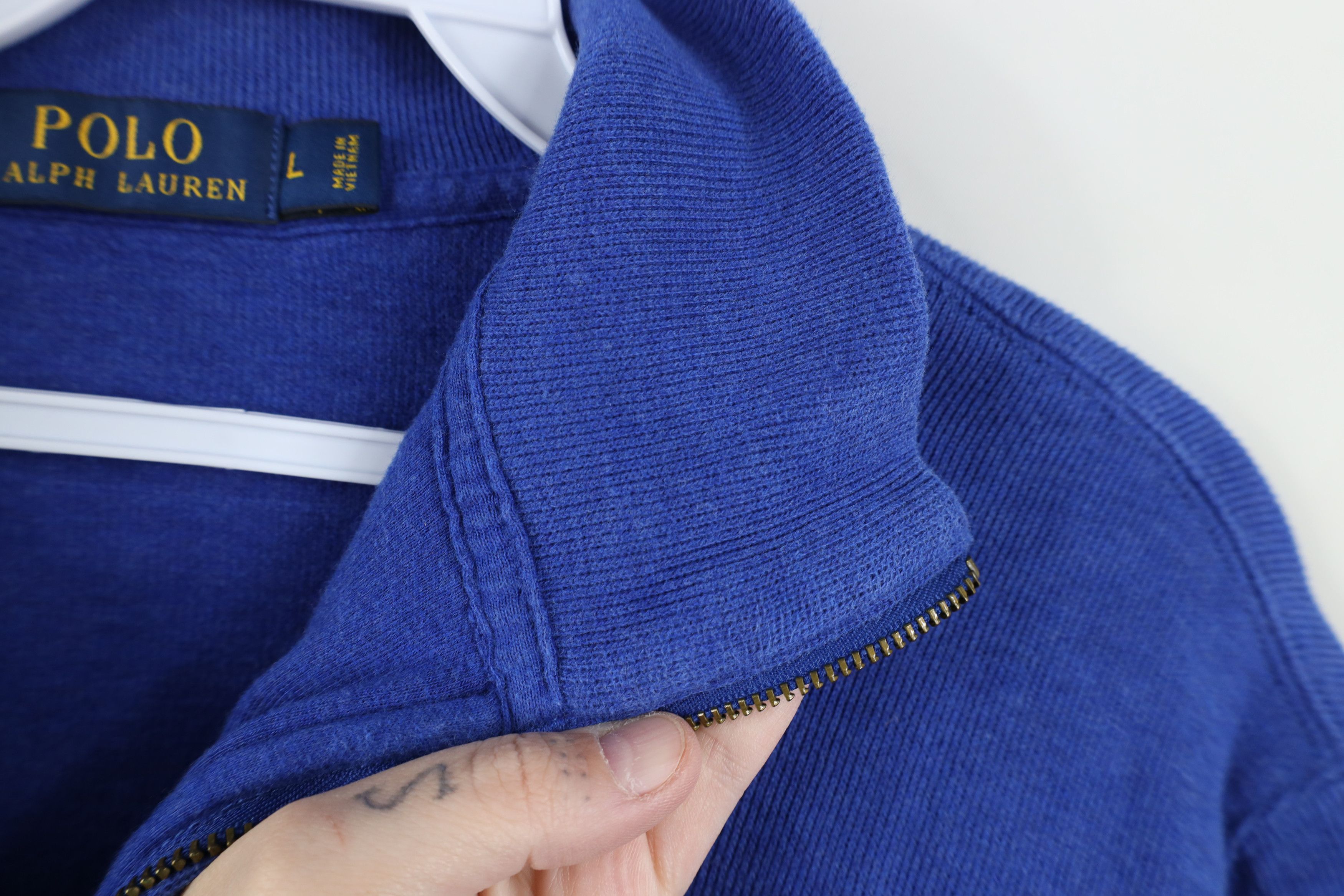 Ralph Lauren Vintage Ralph Lauren Ribbed Knit Half Zip Pullover Sweater Size US L / EU 52-54 / 3 - 9 Thumbnail