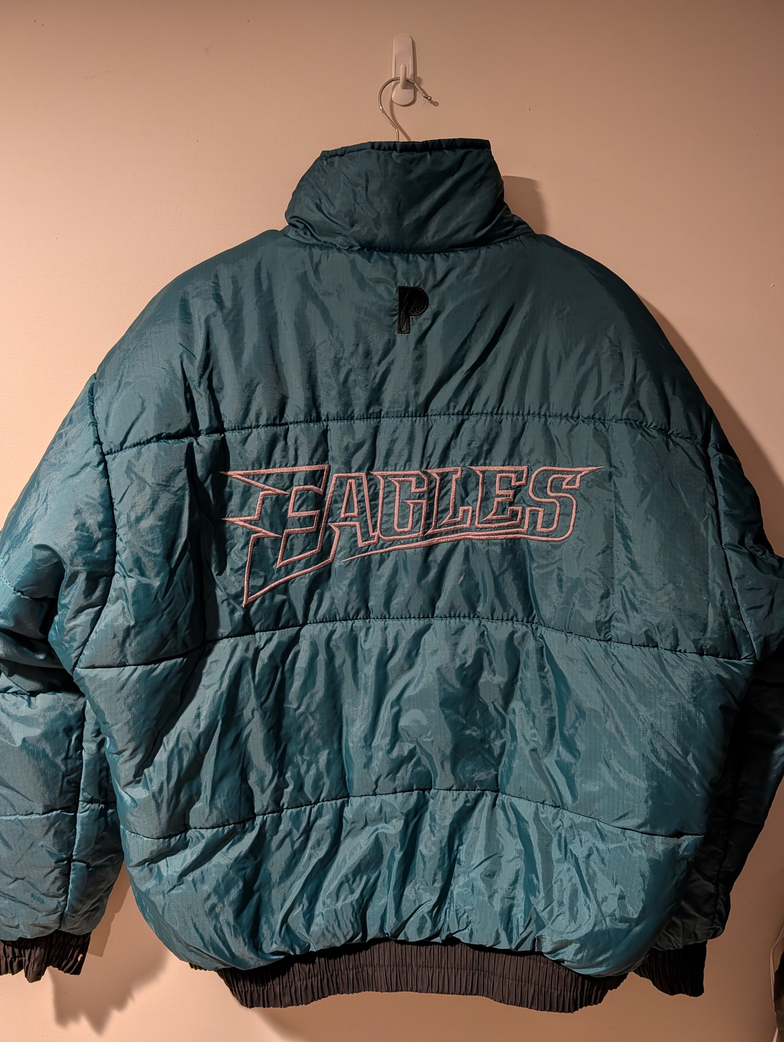 Pro Player Vintage 90s Philadelphia Eagles Reversible Puffer Jacket Size US L / EU 52-54 / 3 - 12 Thumbnail