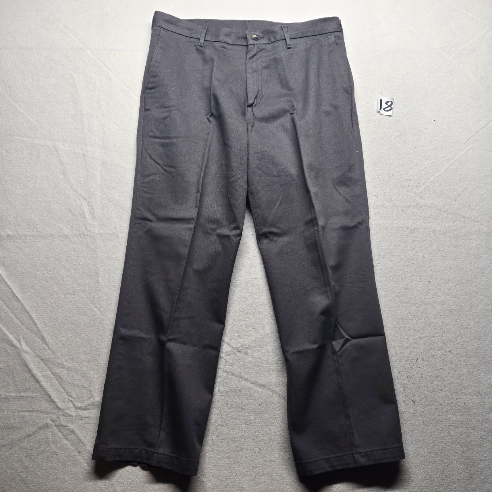 Wrangler Wrangler Dress Pants Gray 36 x 30 Men Flat Front Straight Leg Career Office Business Casual Dress Pants Mens Size US 36 / EU 52 - 2 Thumbnail