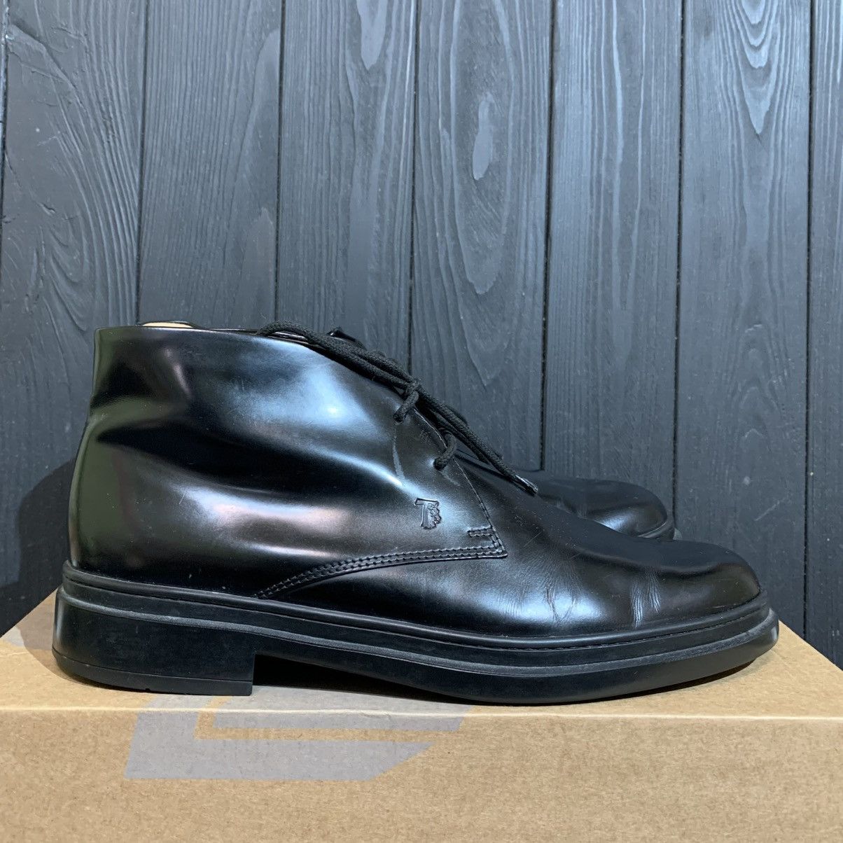 Tod's Tod’s Men’s Patent Leather Boots Size 6 Size US 6 / EU 39 - 1 Thumbnail