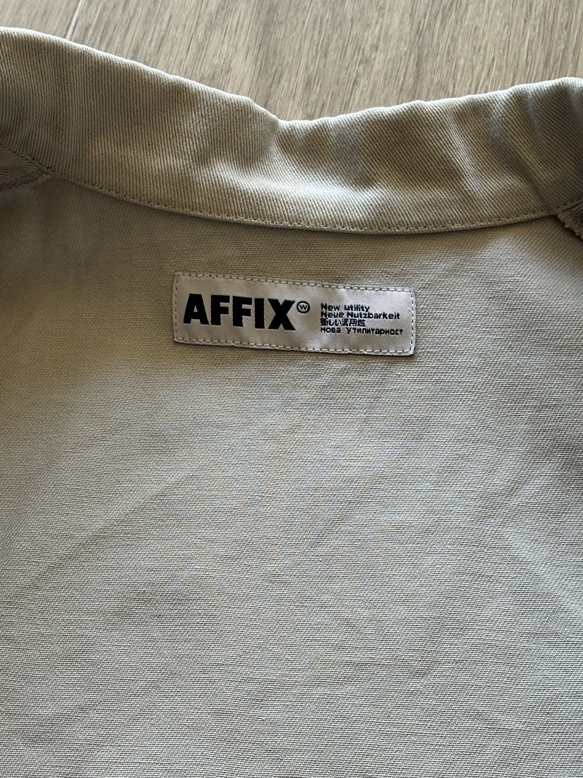 AFFXWRKS FINAL DROP: Affix Light Gray Two Way Zip Service Jacket Size US M / EU 48-50 / 2 - 7 Thumbnail
