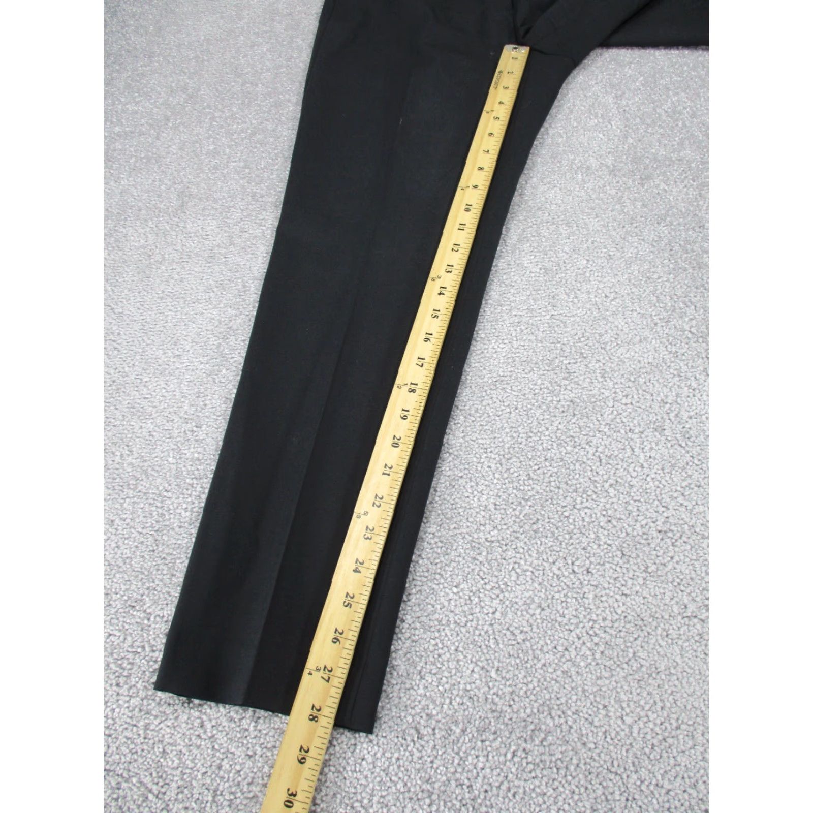 Theory Theory Dress Pants Womens 8 Black Slim Fit Wool Tapered Dress Pants Womens 8 Black Theory Size 30" / US 8 / IT 44 - 5 Thumbnail