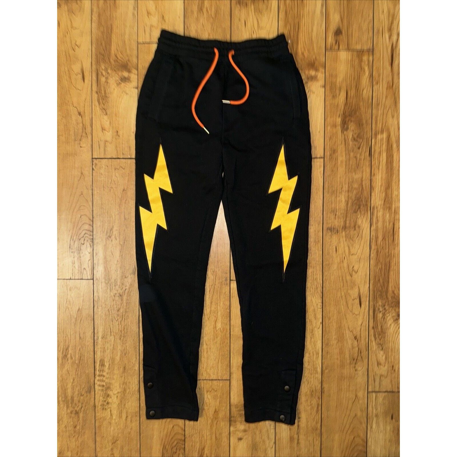 Just Don Just Don Sweatpants 28x32 Small Black Lighting Bolt Size US 28 / EU 44 - 6 Thumbnail