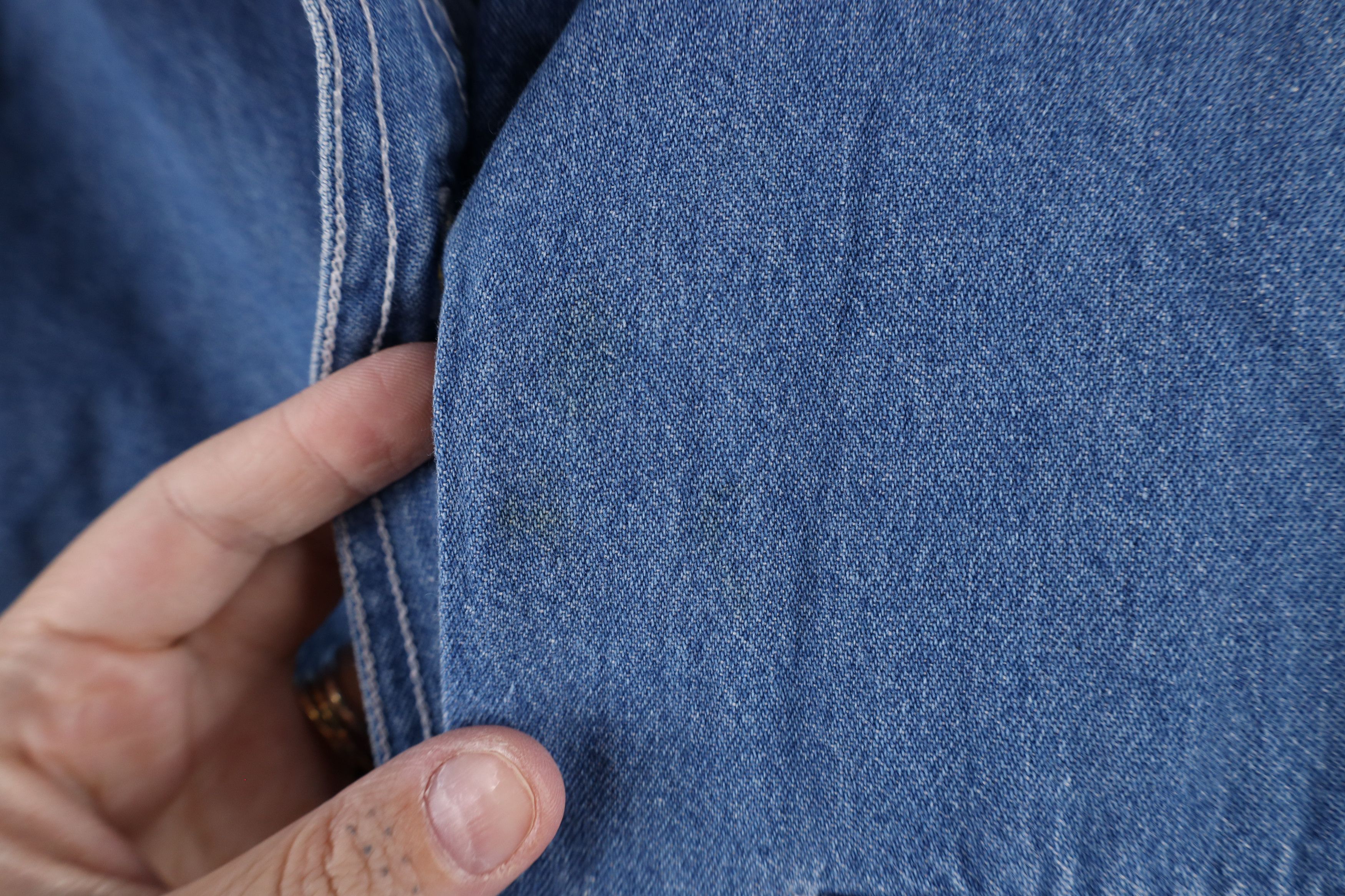 Vintage Vintage 90s Streetwear Short Sleeve Jean Button Shirt Blue Size S / US 4 / IT 40 - 5 Thumbnail