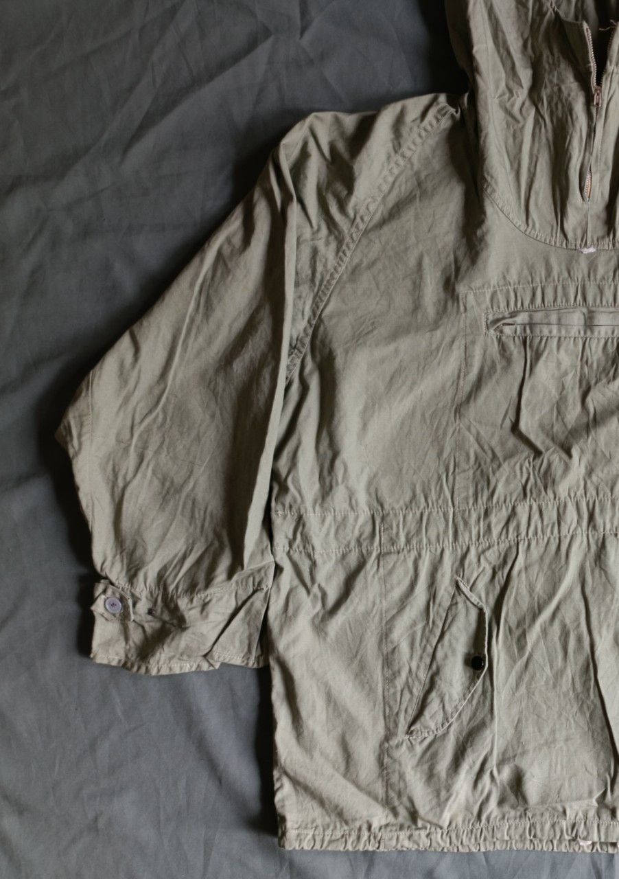 SMOCK Vintage 70s Unknown Solf Green Smock Hoodie Parka. Size US L / EU 52-54 / 3 - 3 Thumbnail