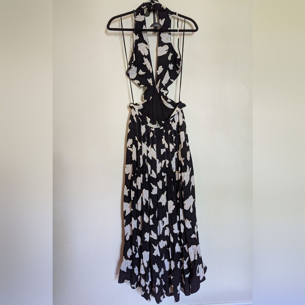 Proenza Schouler Proenza Schouler Cutout Wrap-effect Pleated Floral-print Ge Size M / US 6-8 / IT 42-44 - 4 Thumbnail