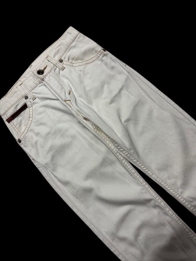 Edwin RARE Edwin White Jeans Navajo Style Pocket Made in Japan Size US 28 / EU 44 - 7 Thumbnail
