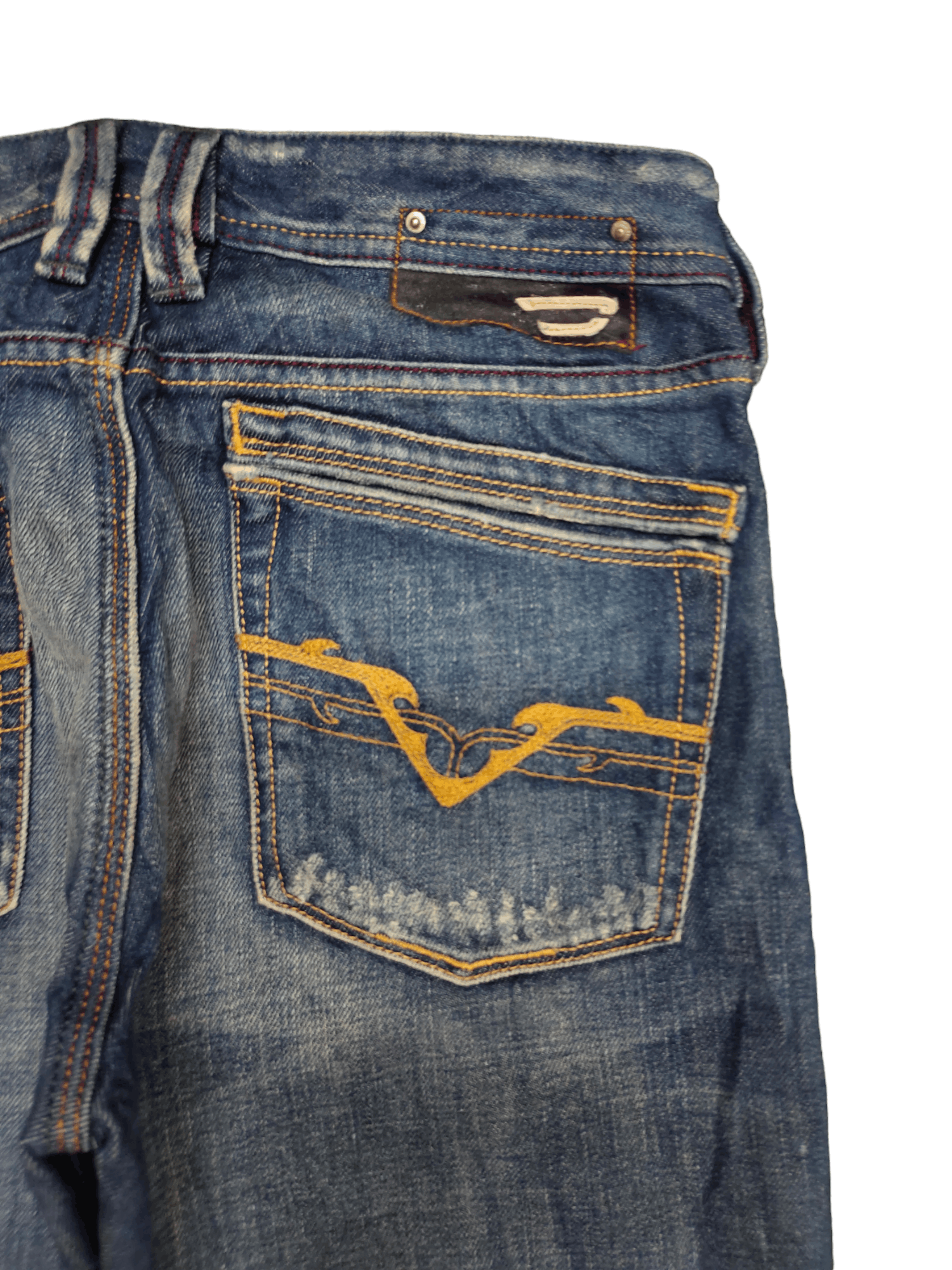 Diesel Vintage Diesel Distress Faded Clawmark Denim Jeans Size US 29 - 4 Thumbnail