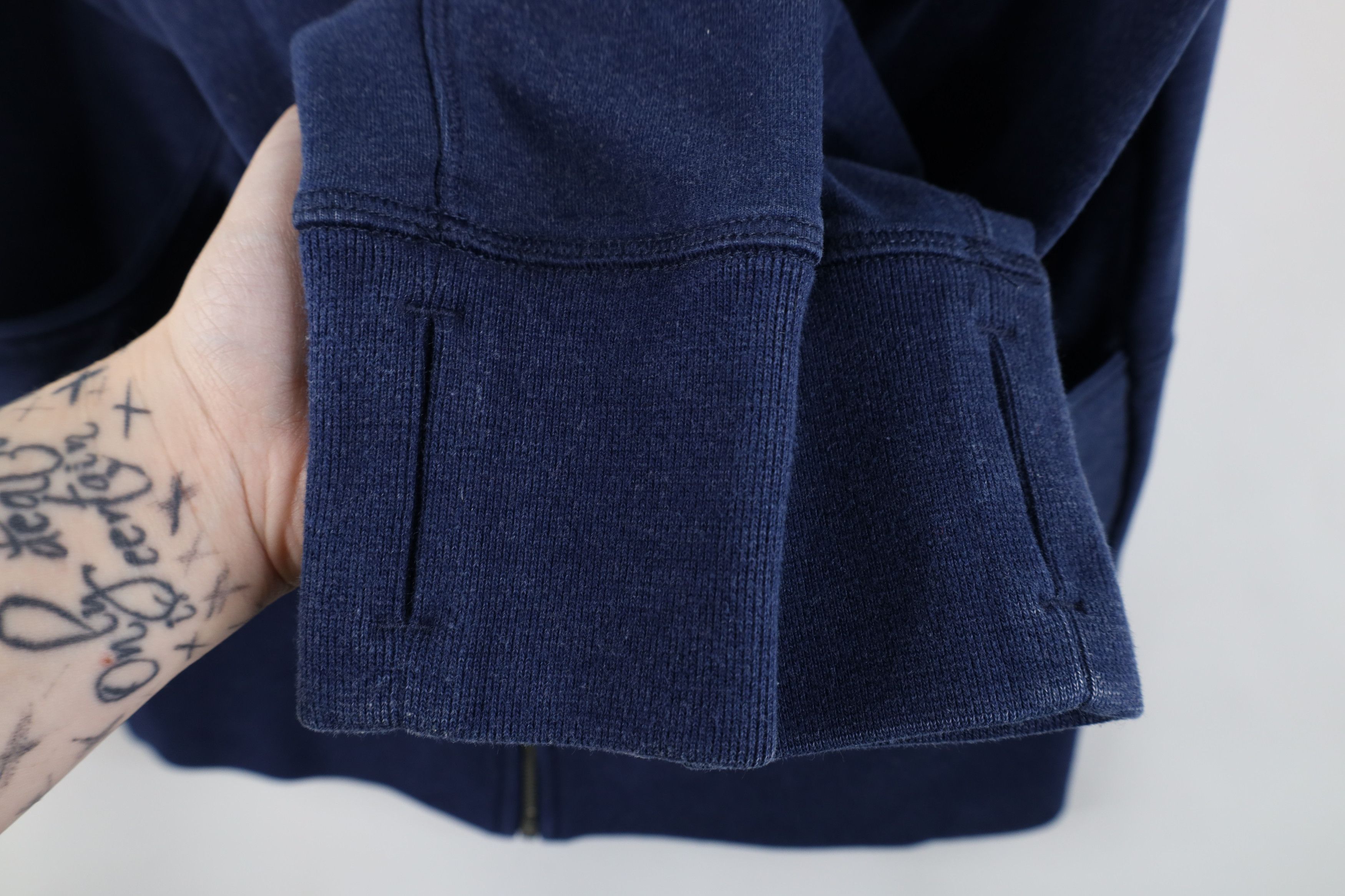 Lululemon × Vintage Lululemon Terry Full Zip Hoodie Sweatshirt Heather Blue Size US S / EU 44-46 / 1 - 8 Thumbnail