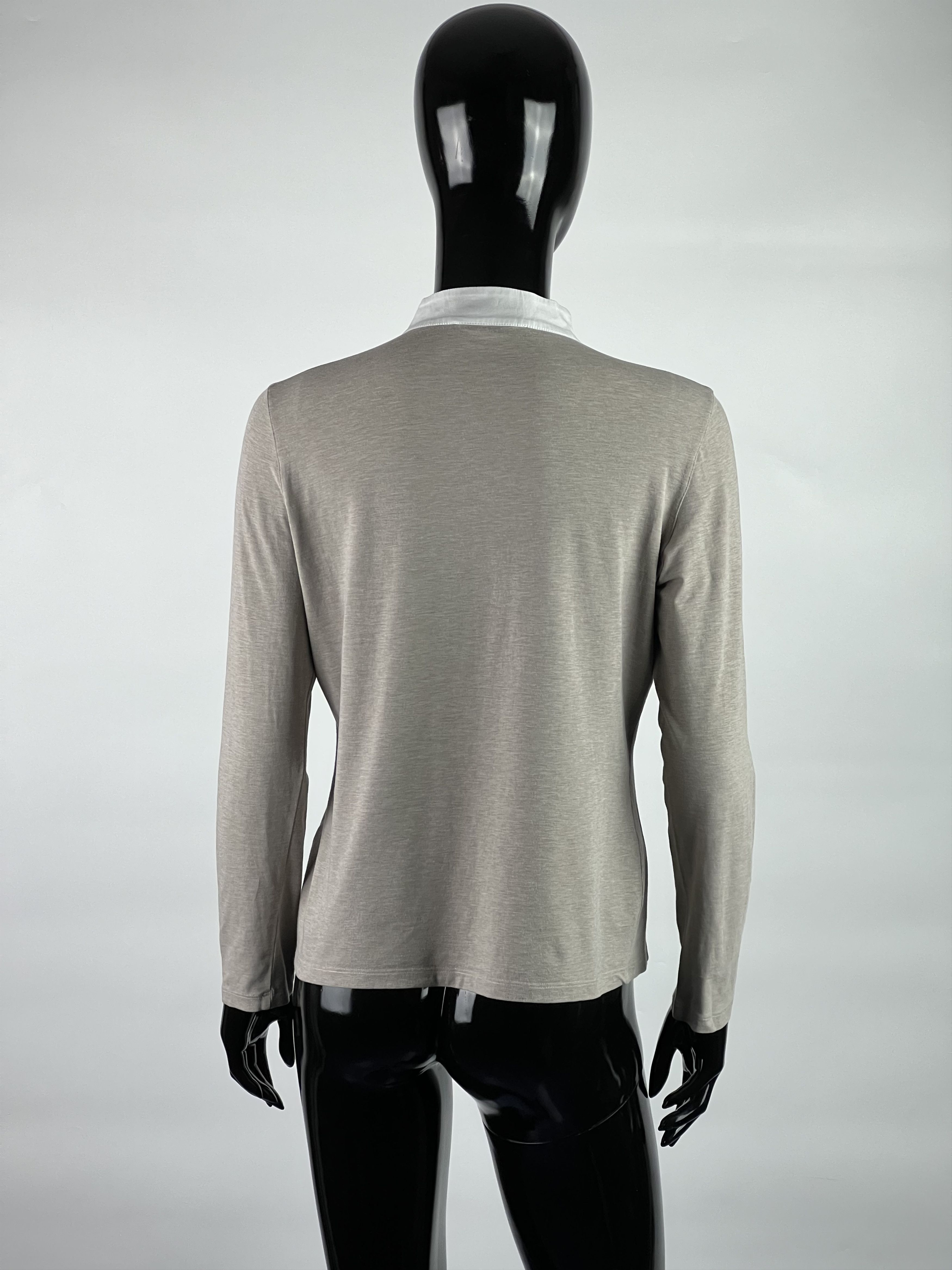 Fabiana Filippi Fabiana Filippi Cotton Long Sleeve Shirt Blouse Size L Size L / US 10 / IT 46 - 2 Thumbnail