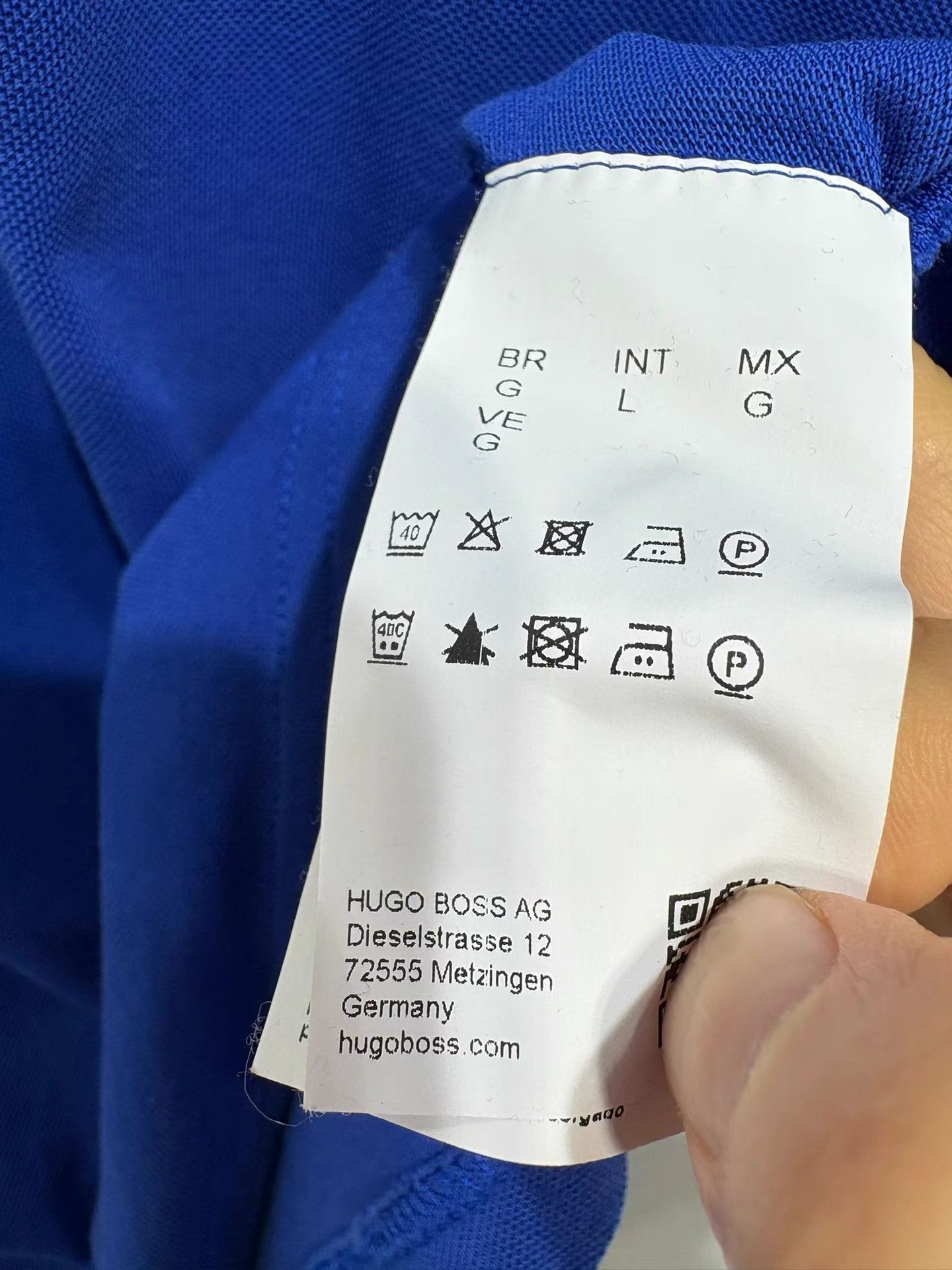 Hugo Boss HUGO BOSS Men's Blue Short Sleeve Polo Shirt K29 Size US L / EU 52-54 / 3 - 6 Thumbnail