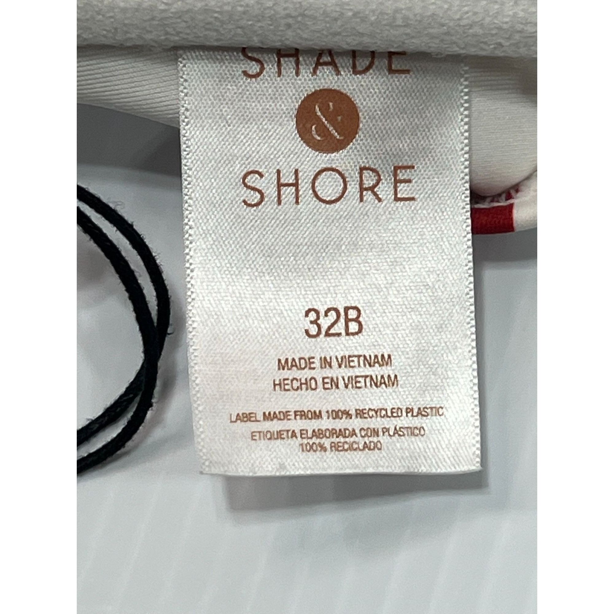 Other Shade & Shore - Women's Bralette Bikini Top - Red/White - 32 Size ONE SIZE - 7 Thumbnail