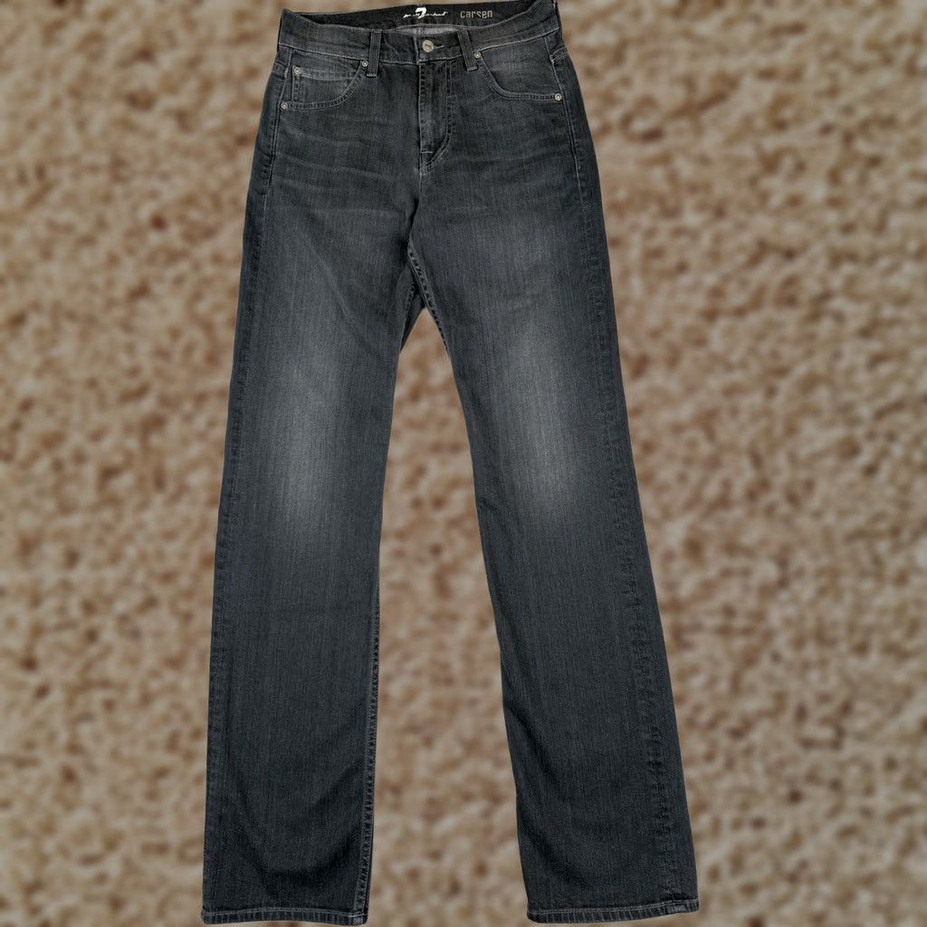 7 For All Mankind 7 For All Mankind Jeans Womens 28 Blue Denim Carsen Straight Leg 28x32 Mid Rise Denim Jeans Womens Men’s Style? Size 28" / US 6 / IT 42 - 1 Thumbnail