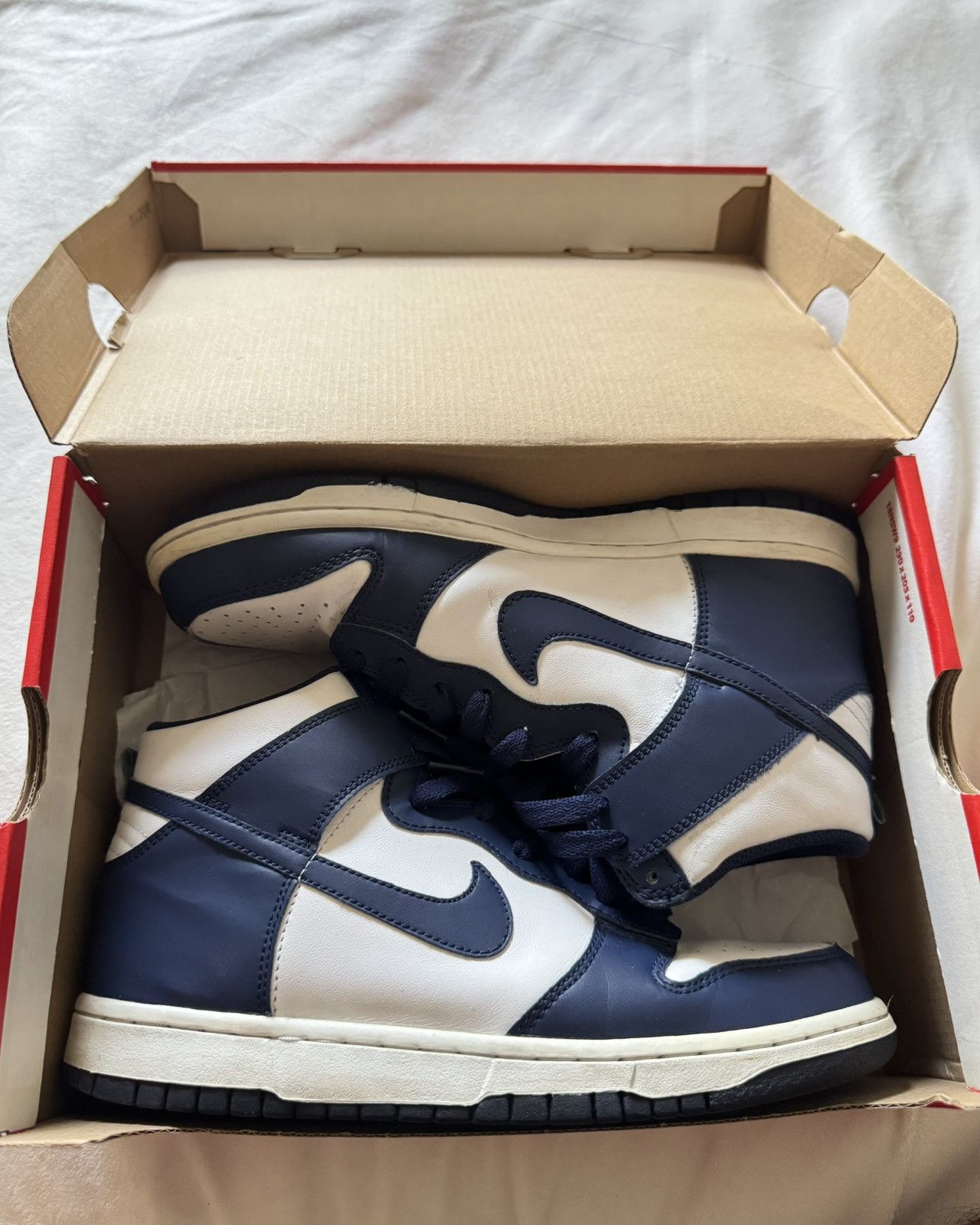 Nike Nike Dunk High Midnight Navy Size US 7 / EU 40 - 7 Thumbnail
