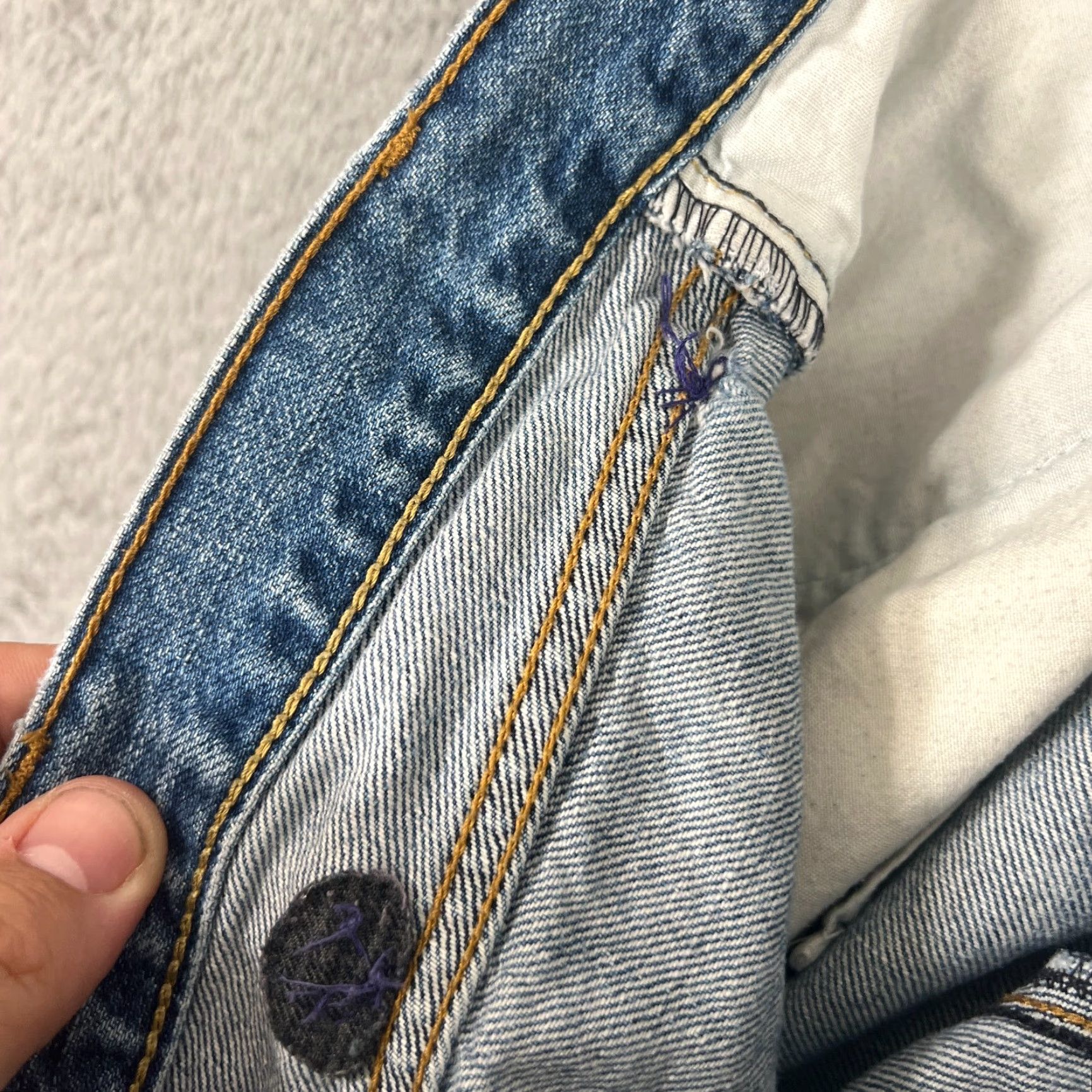 Levi's VINTAGE Levi's 505 Shorts Men 38 Blue Denim Casual Summer Straight Fit 10" Inseam Size US 38 / EU 54 - 7 Thumbnail