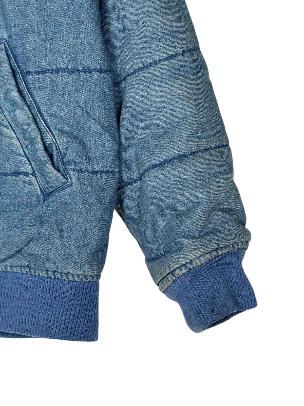 Japanese Brand Rodeo Crown Denim Puffer Hooded Jacket Size US M / EU 48-50 / 2 - 4 Thumbnail