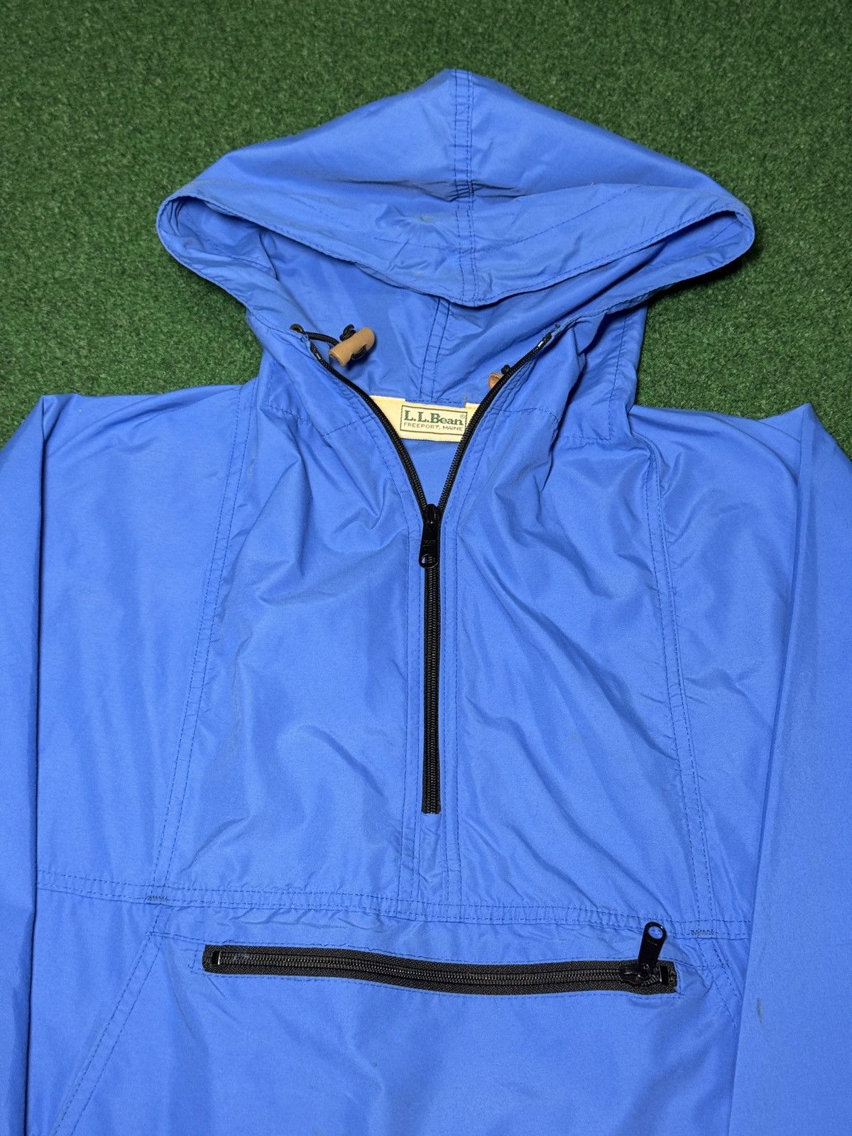 L.L. Bean LL Bean 1/4 Zip Light Blue Medium Anorak 90s 20x26 Jacket Size M / US 6-8 / IT 42-44 - 2 Thumbnail