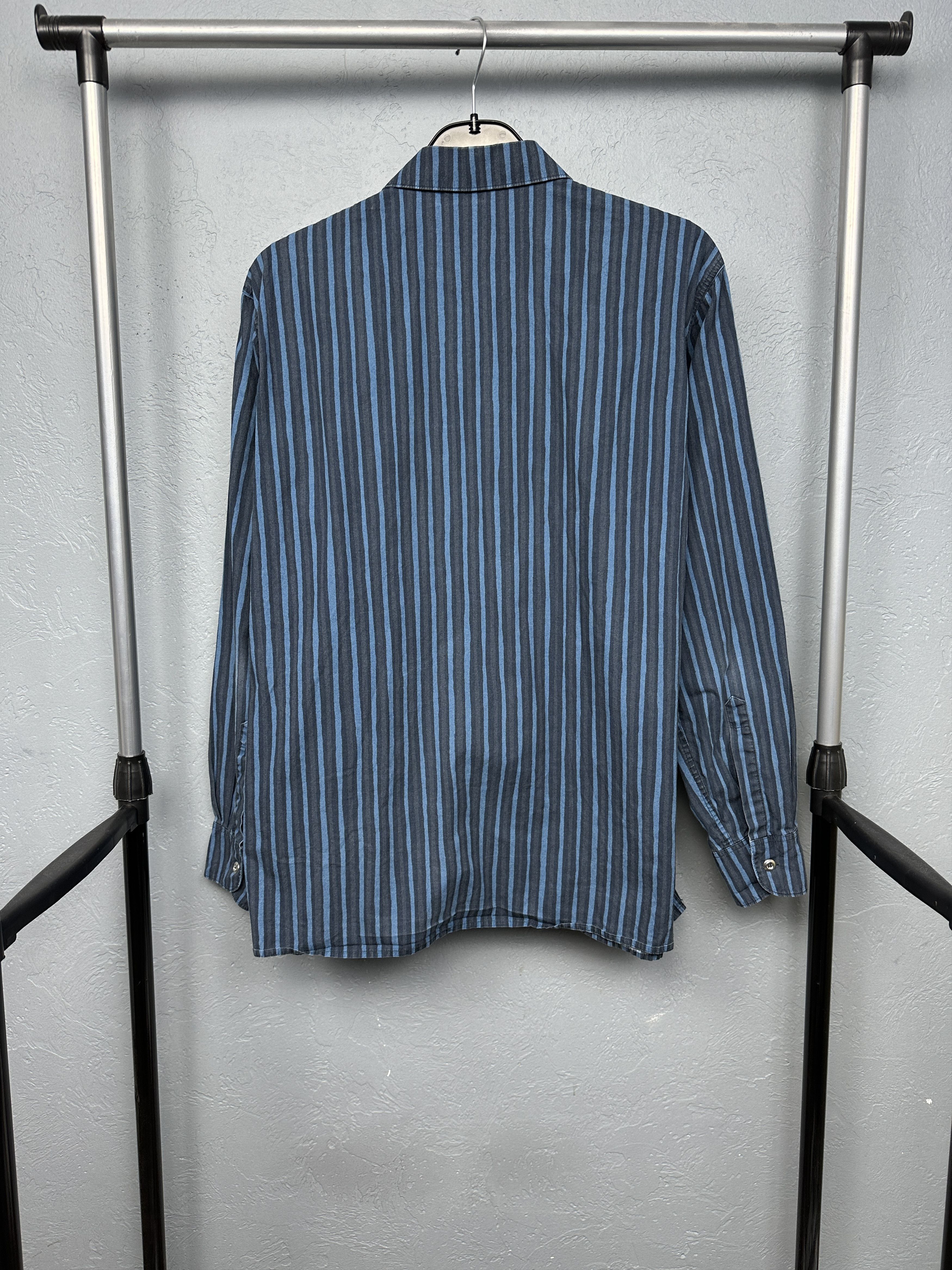 Marimekko Marimekko Mens Long Sleeve Striped Shirt Size US S / EU 44-46 / 1 - 6 Thumbnail