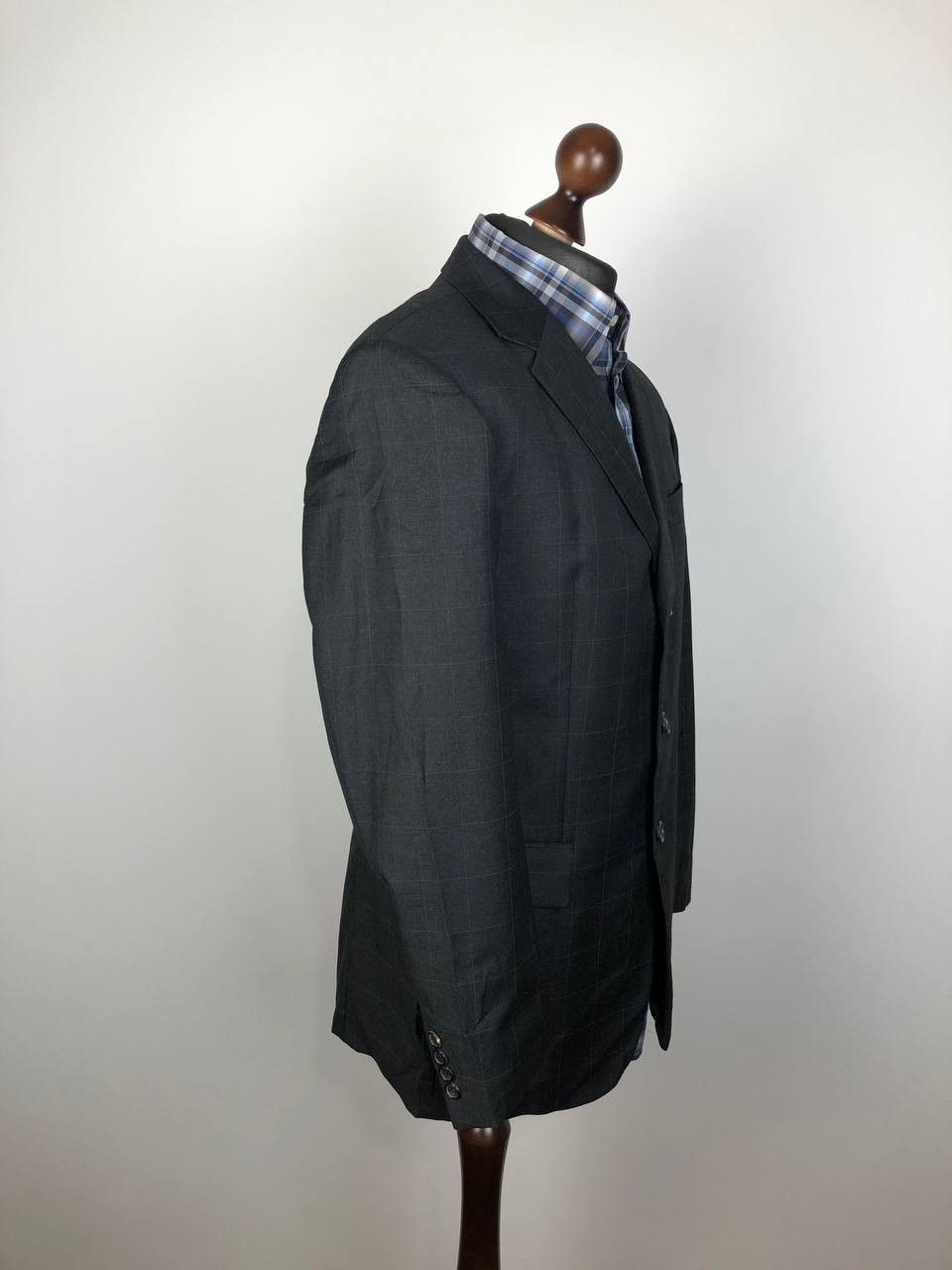 Hugo Boss HUGO BOSS Classic Wool Blazer Jacket Gray Size 52R - 5 Thumbnail