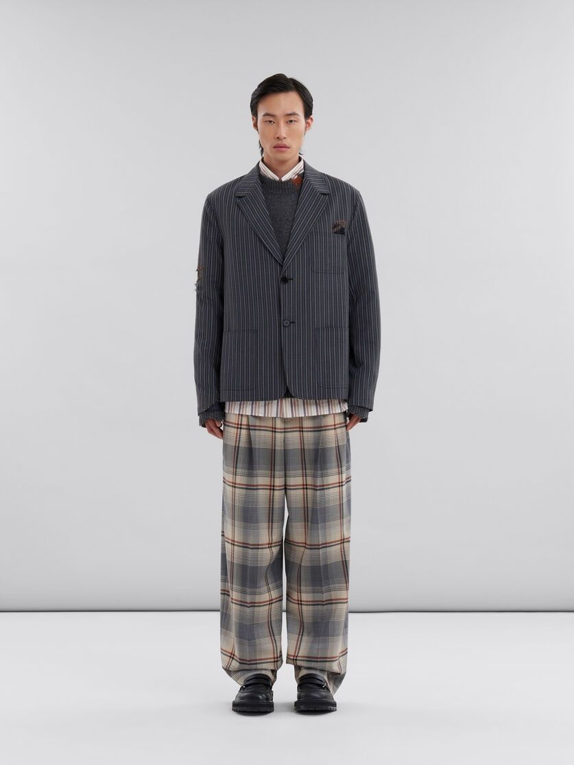 Marni o1w1db11125 Striped Jacket in Black Size US M / EU 48-50 / 2 - 2 Thumbnail