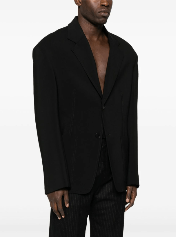 Lanvin BNWT AW23 LANVIN SHOULDER PADS SINGLE BREASTED JACKET 50 Size US M / EU 48-50 / 2 - 1 Thumbnail
